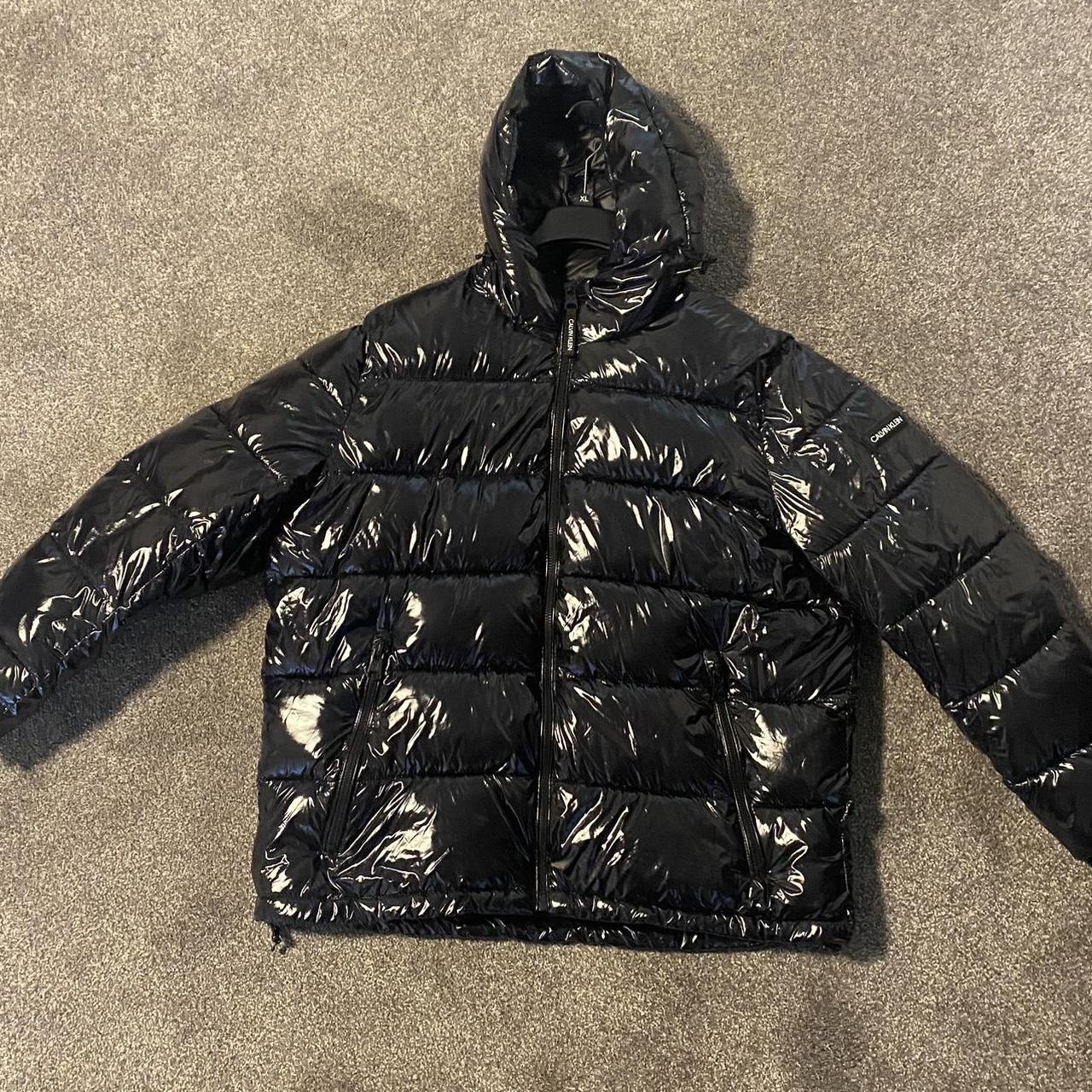 Calvin Klein Shiny Puffer Jacket Size XL Perfect for... Depop