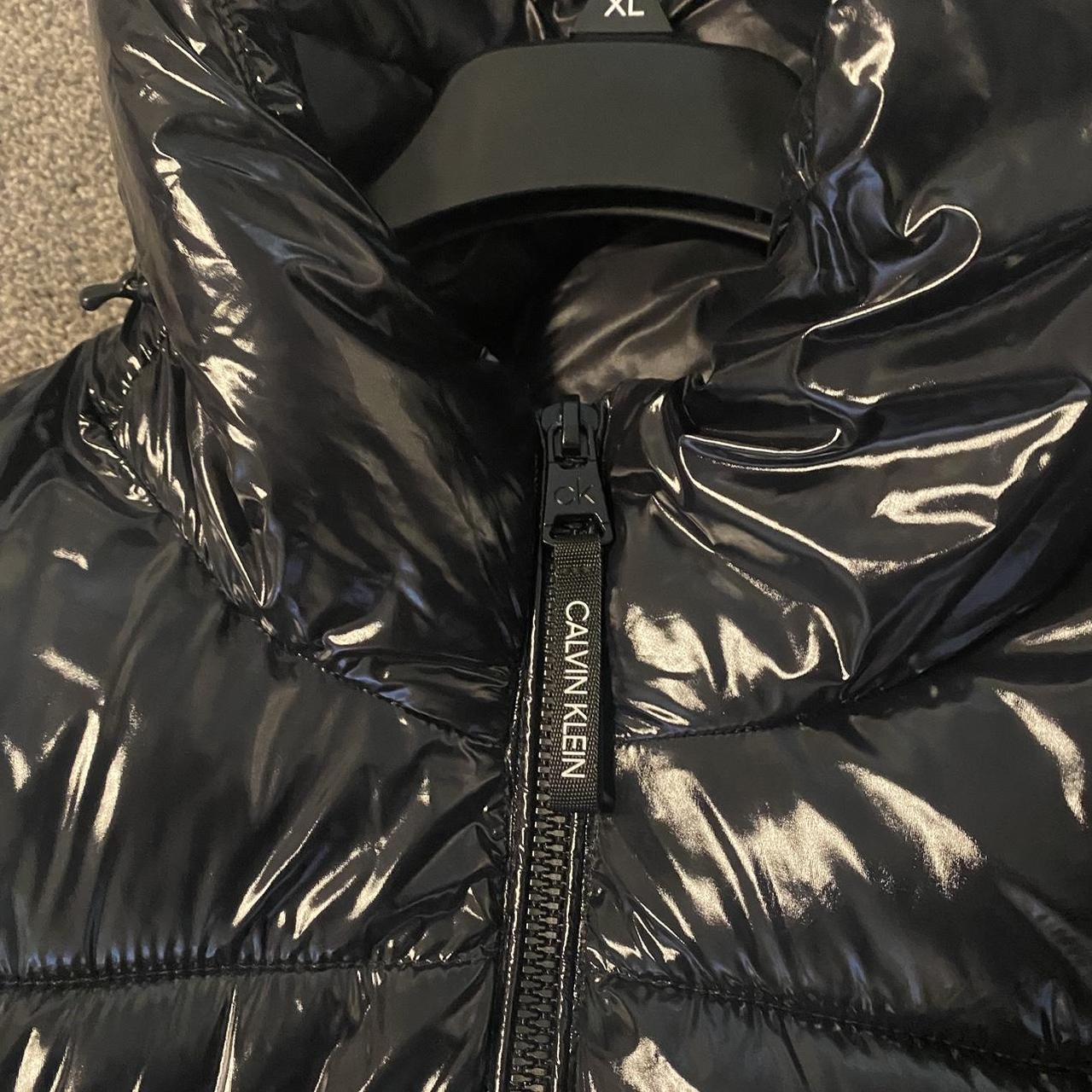 Calvin Klein Shiny Puffer Jacket Size XL Perfect for... Depop