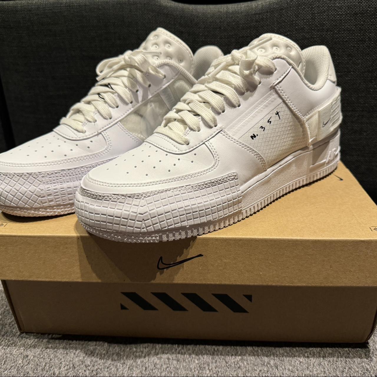 Nike air force 1 type triple white best sale