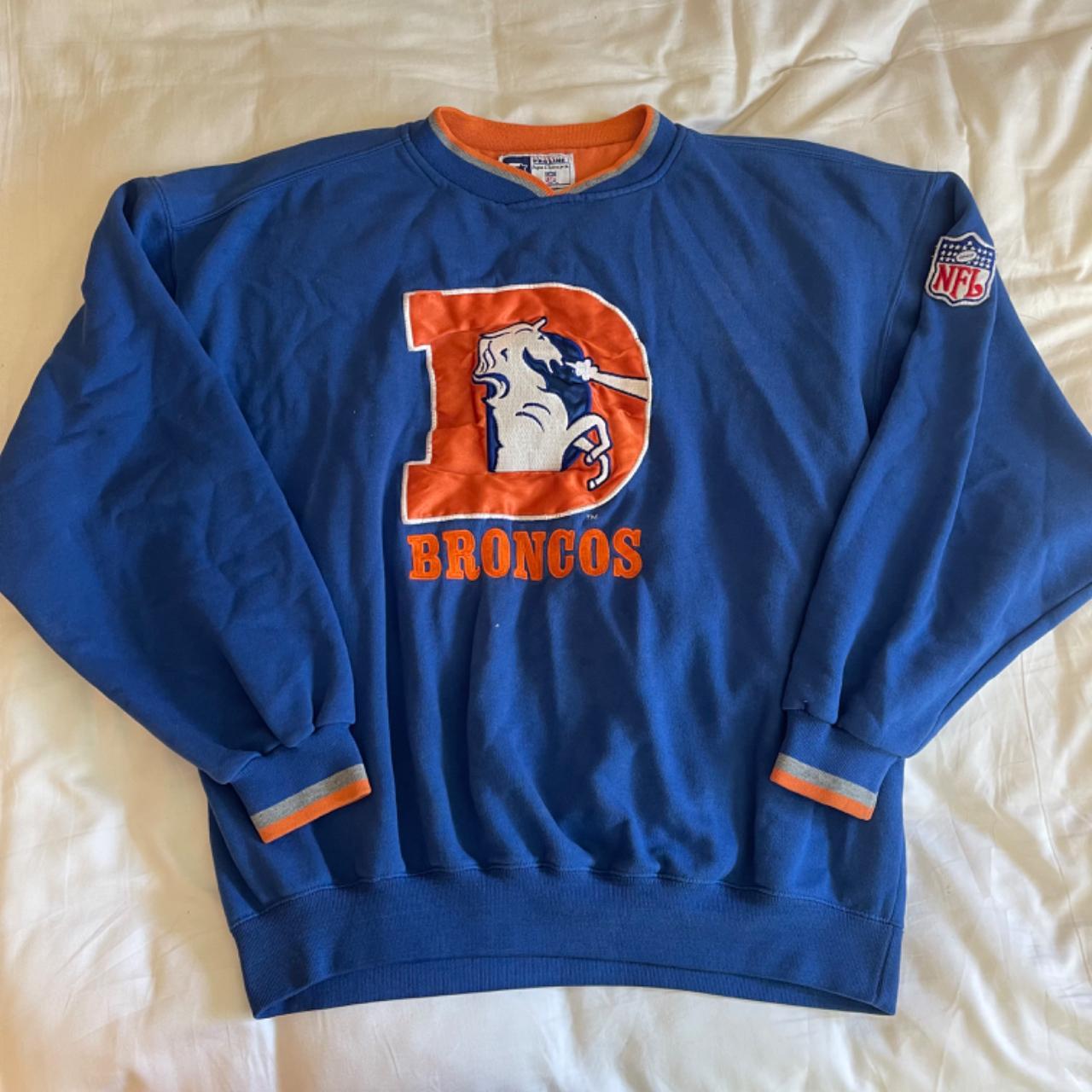 vintage denver broncos crew neck superbull xxxii - Depop