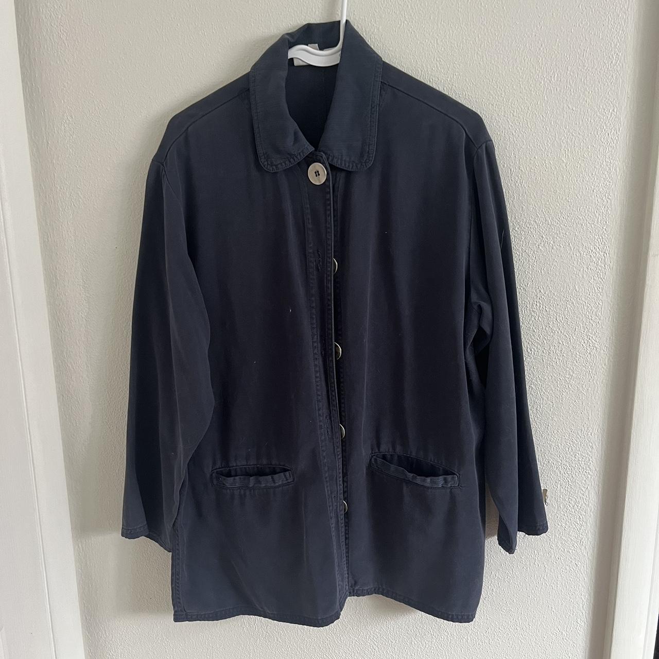 Women's Navy Jacket | Depop