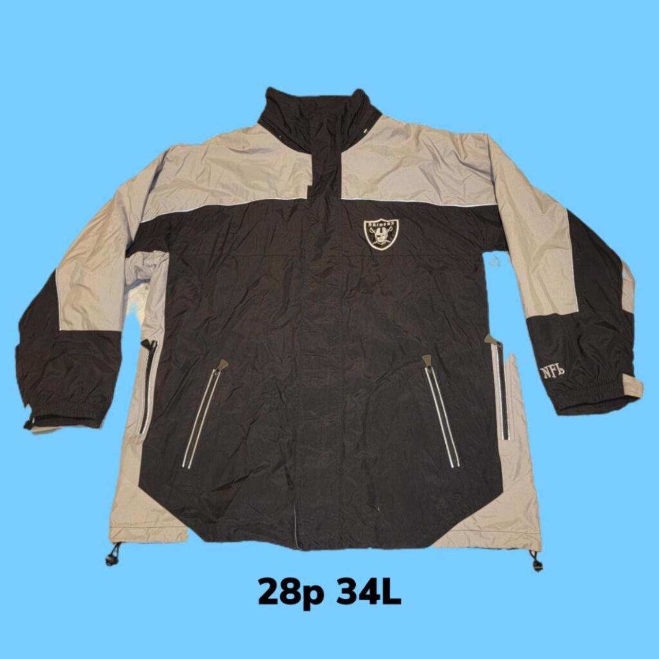 Vintage NFL Raiders Jacket Size XL Zip Nylon...