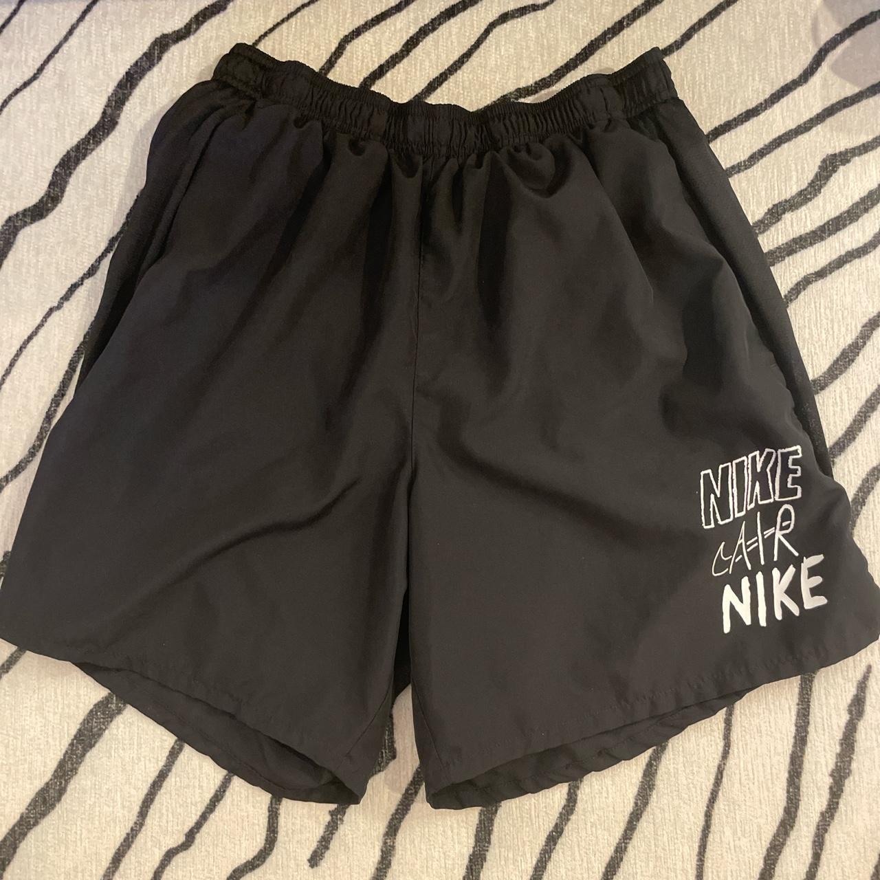 Vintage Nike Running Shorts♻️🖤💚 Lining has been Cut - Depop