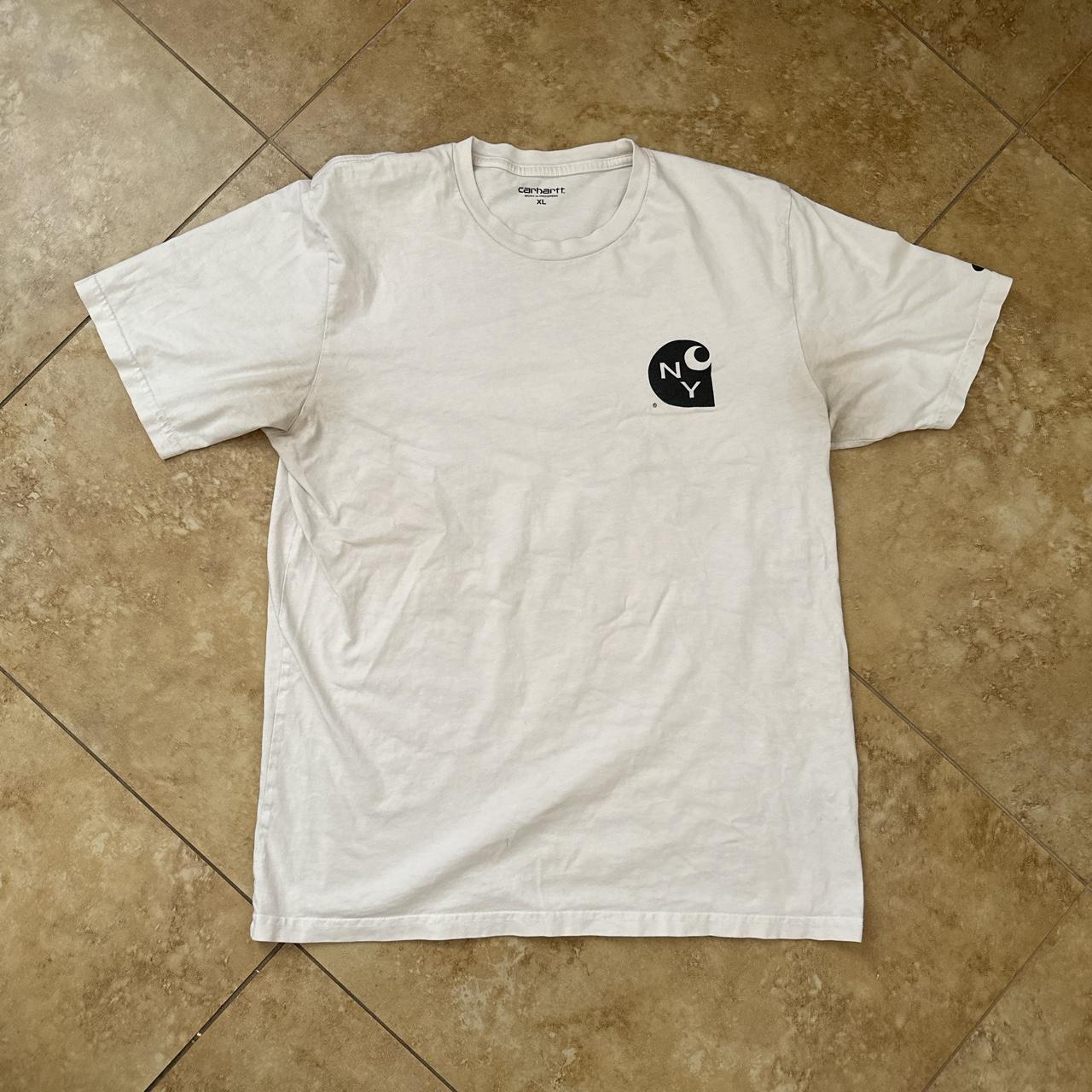 Streetwear Carhartt Wip New York white tee with back... - Depop