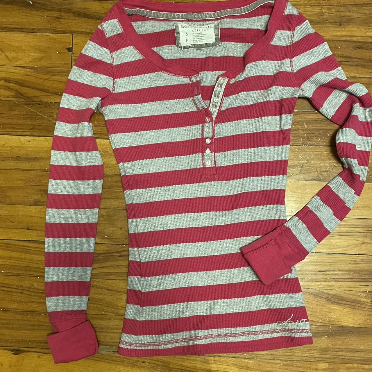 vintage aéropostale super cute long sleeve striped... - Depop