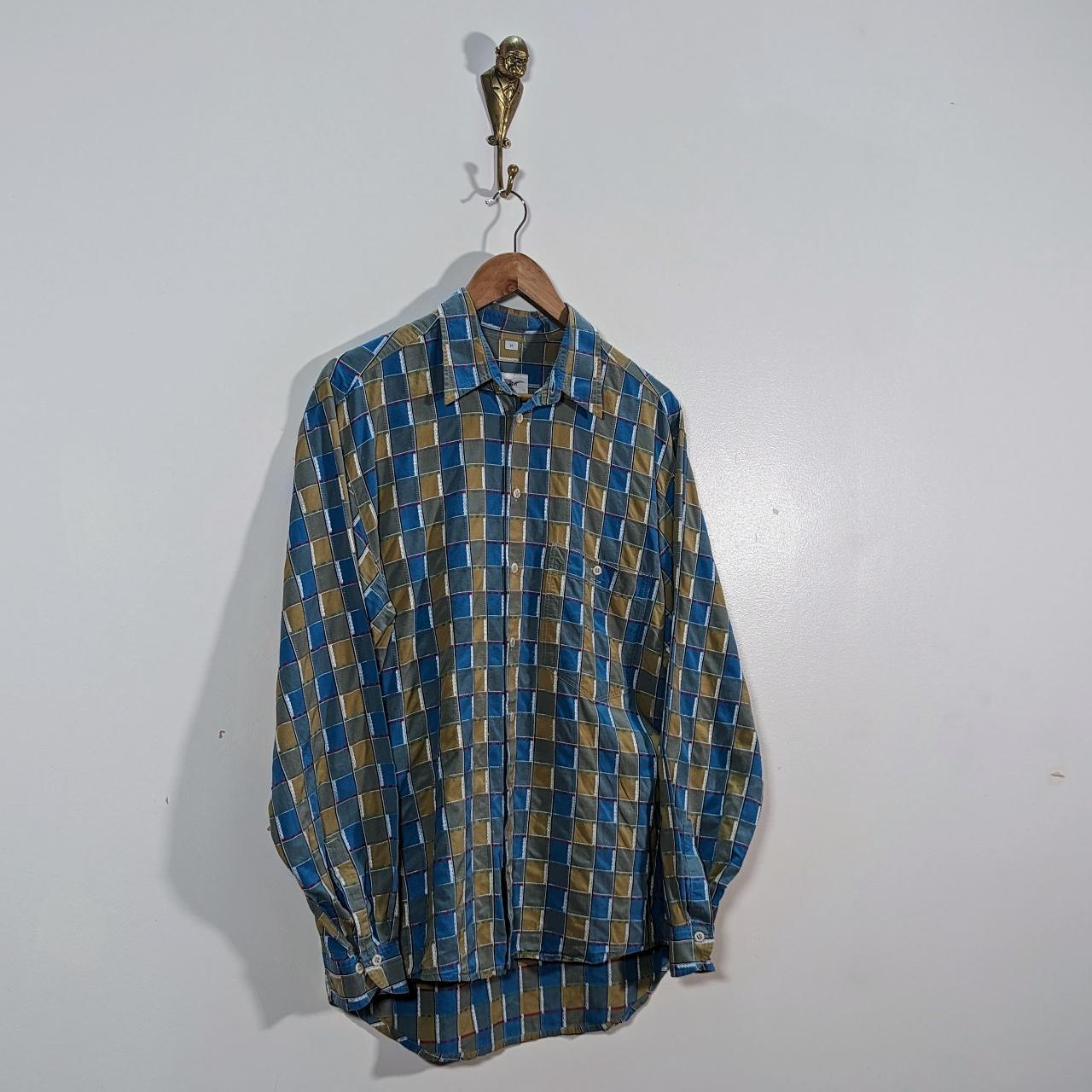 90's Vintage Wavey Shirt. La Griffe multicolour... - Depop