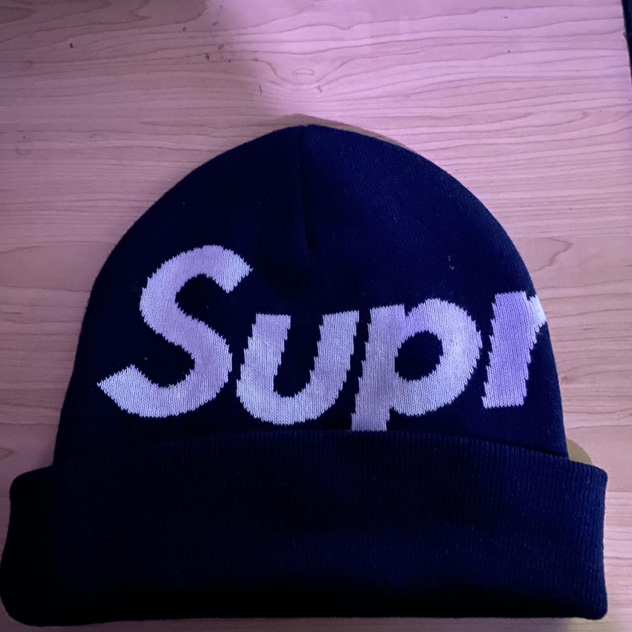 ○4515 Supreme Big Logo Beanie Black