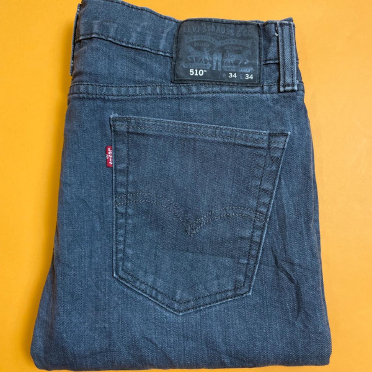 Levi 510 W34 L34 Dark Grey/Blue Jeans Brand - Levi... - Depop