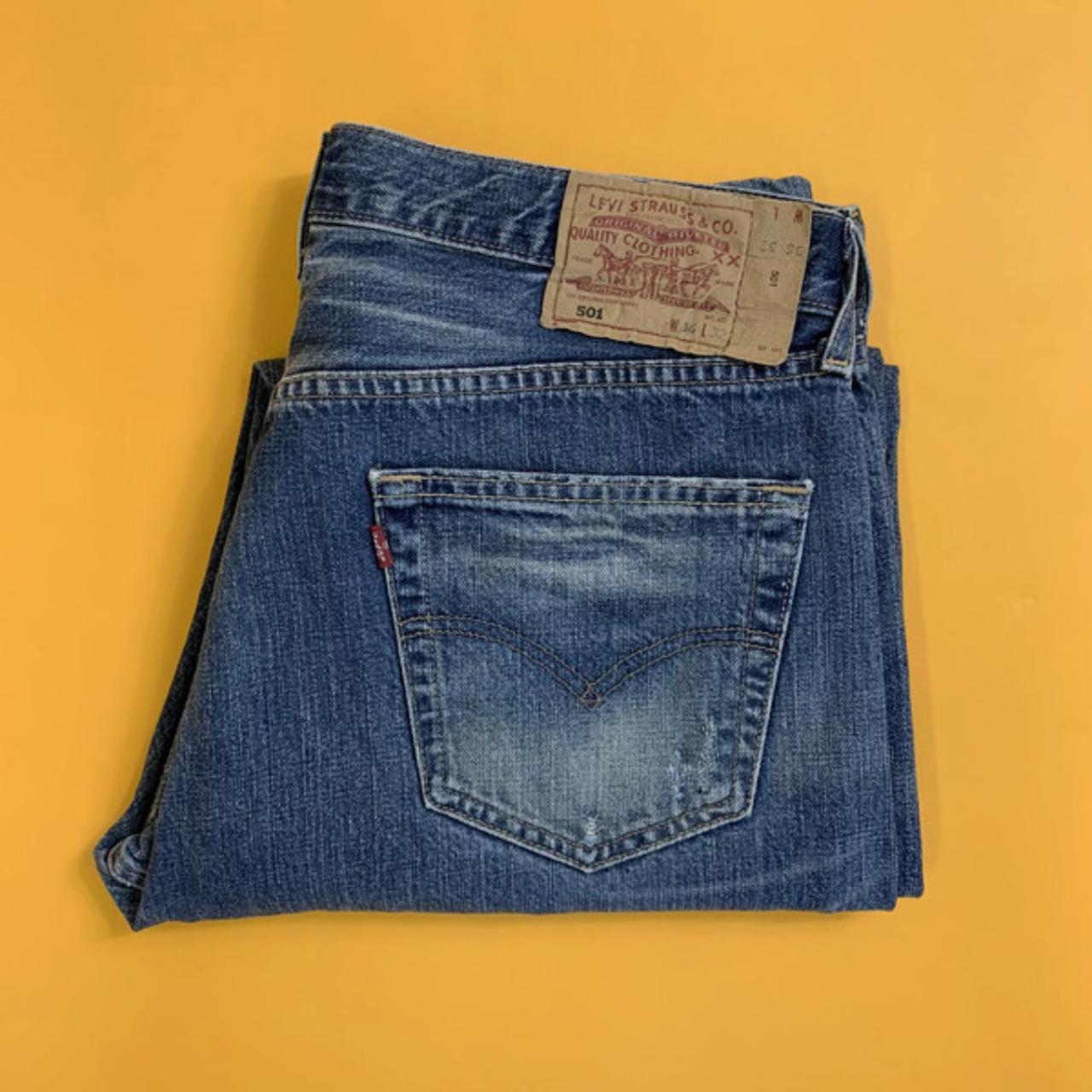 Levi 501 W36 L32 Blue Jeans Brand Levi 501 Waist Depop