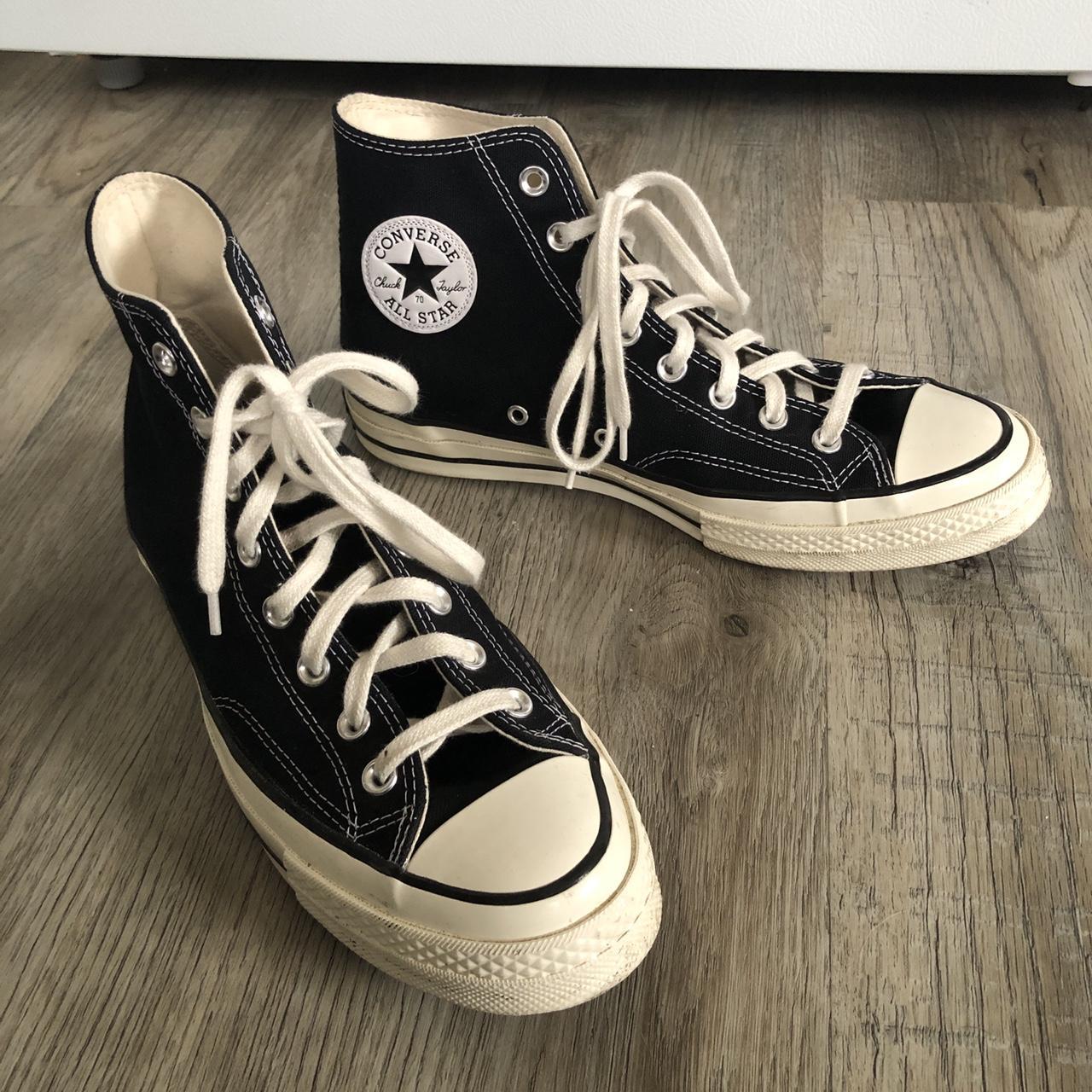 Converse Men's Black Trainers | Depop