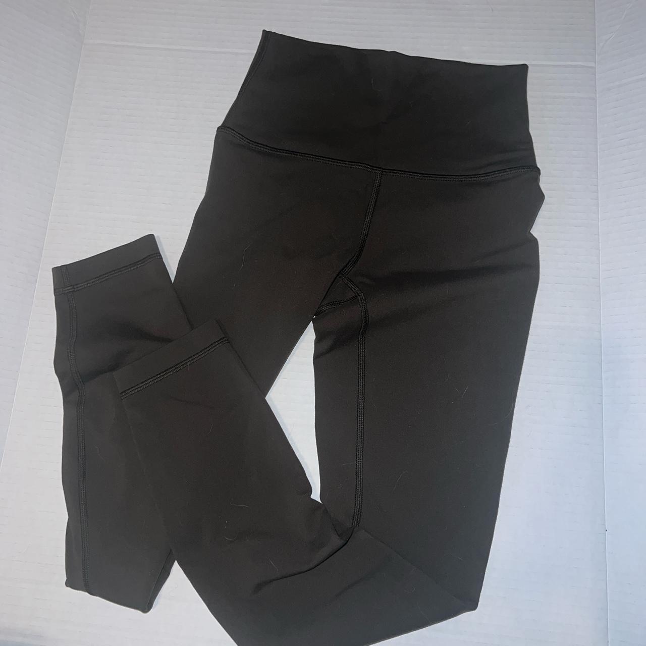 lululemon leggings dark olive size 2 worn - Depop