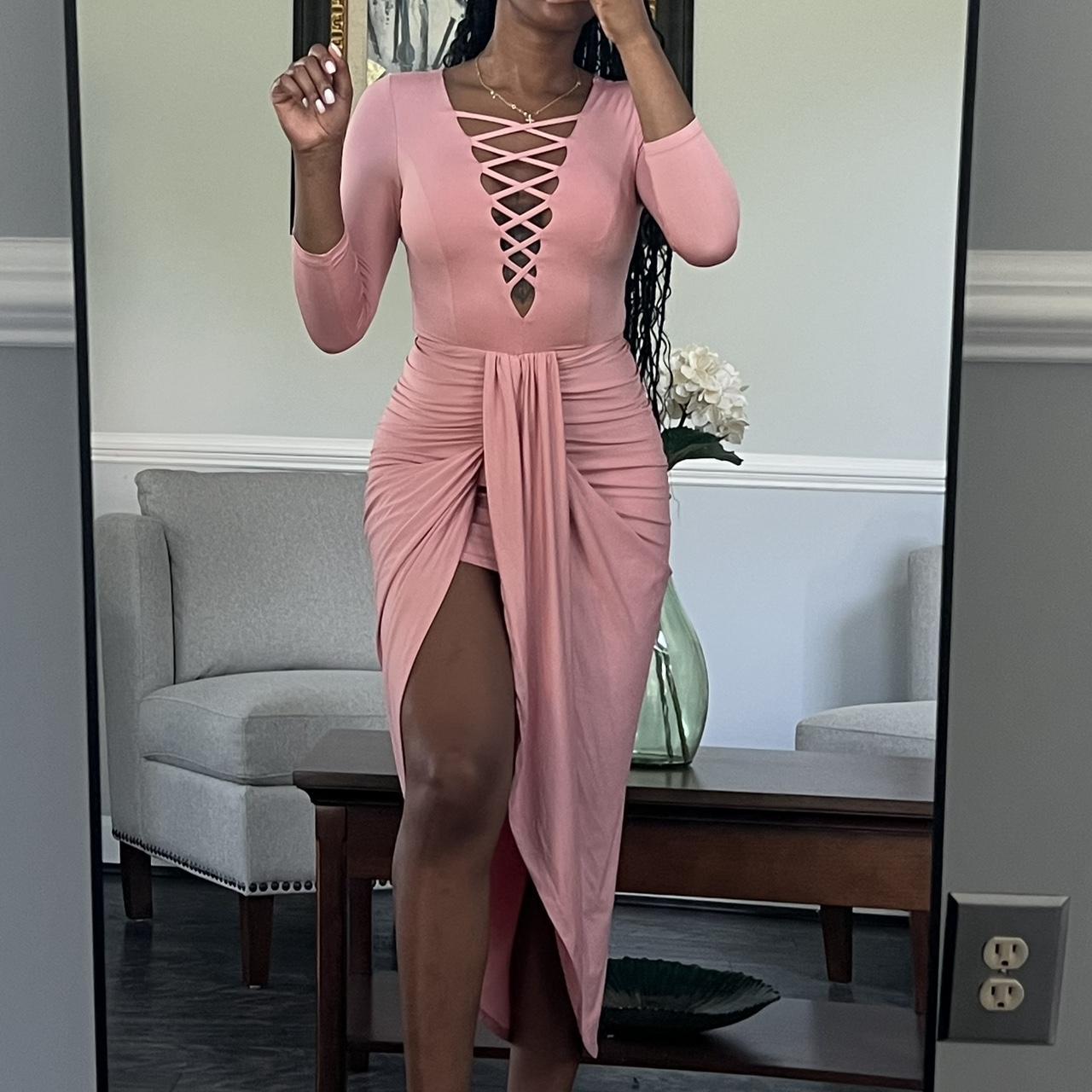 Fashion nova rose dress best sale