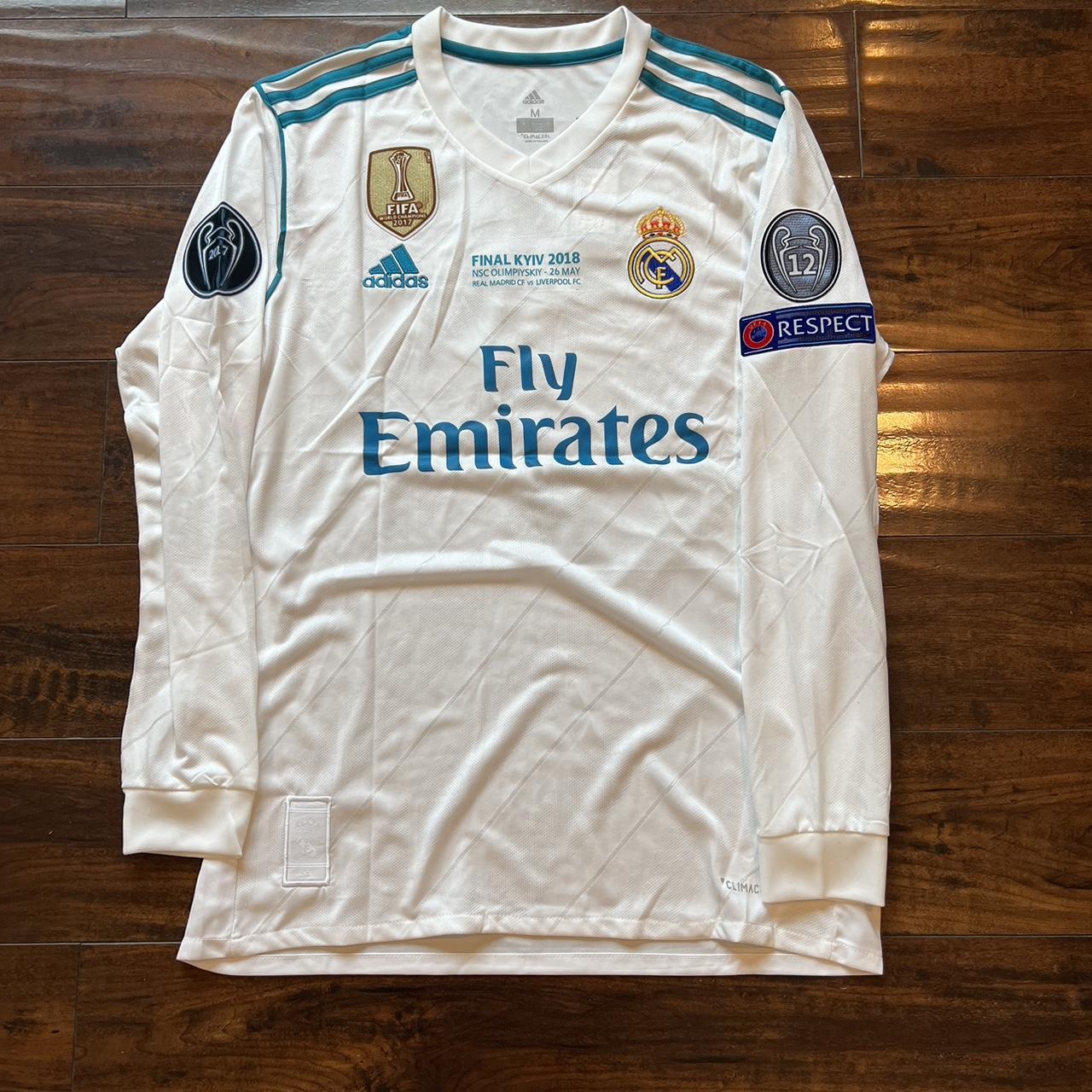 Men's white long-sleeved top, Cristiano Ronaldo Real Madrid C.F.