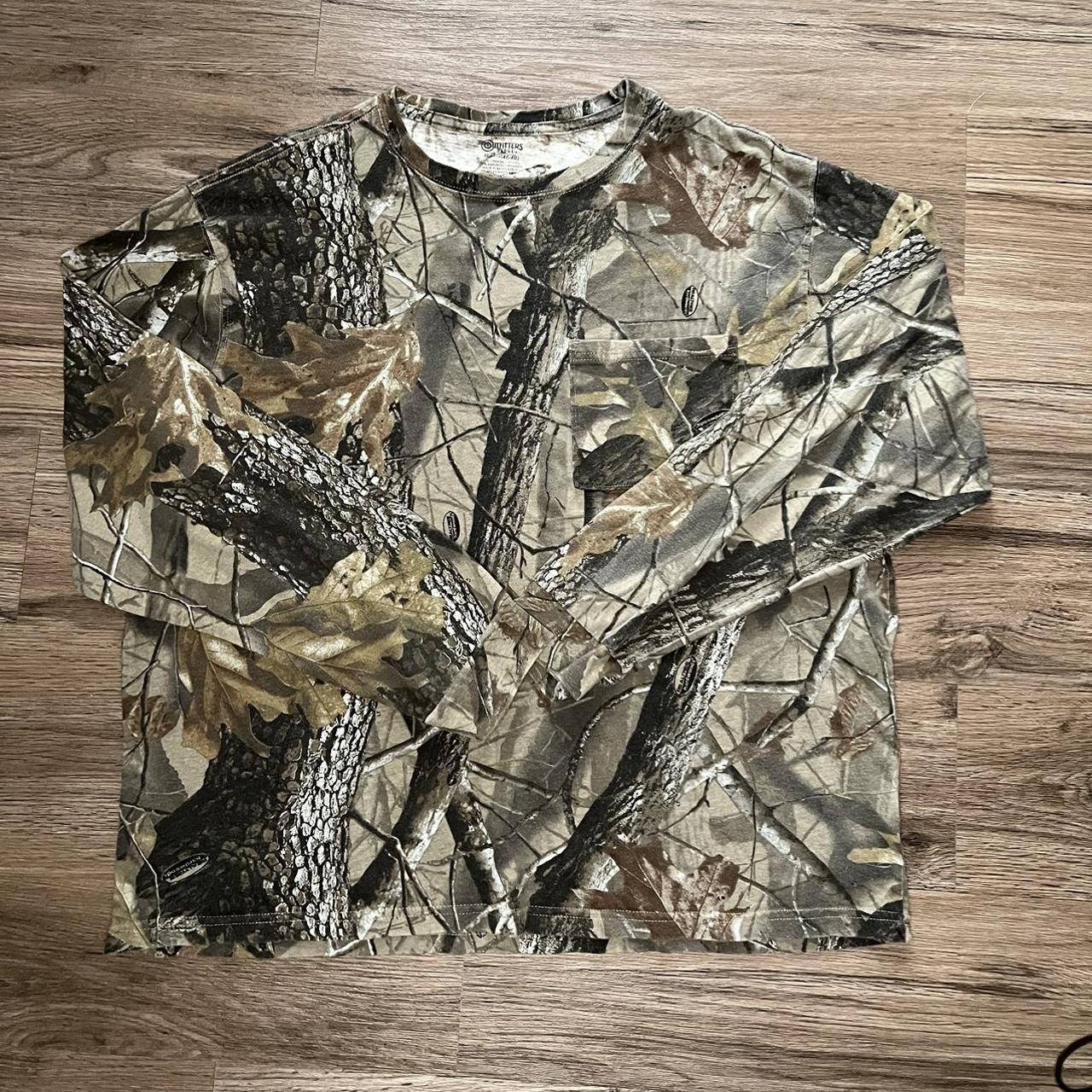 Realtree Men's Green and Brown Shirt | Depop