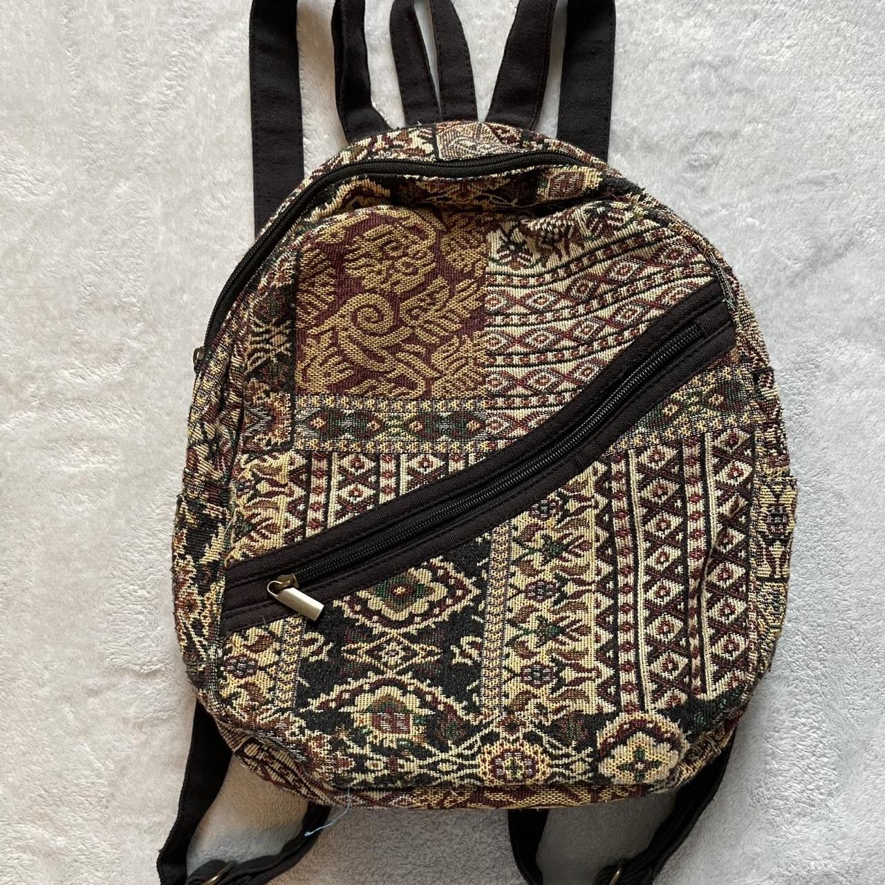 Women's Backpacks - Multi/Brown – Boho patchwork … - image 1