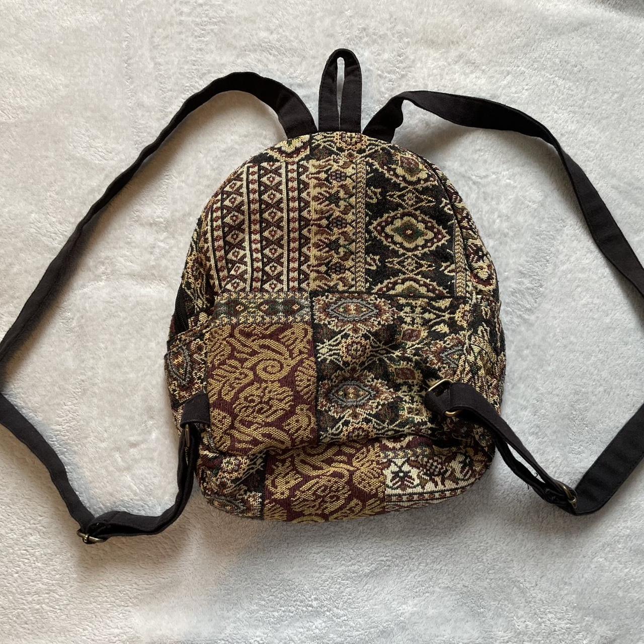 Women's Backpacks - Multi/Brown – Boho patchwork … - image 2