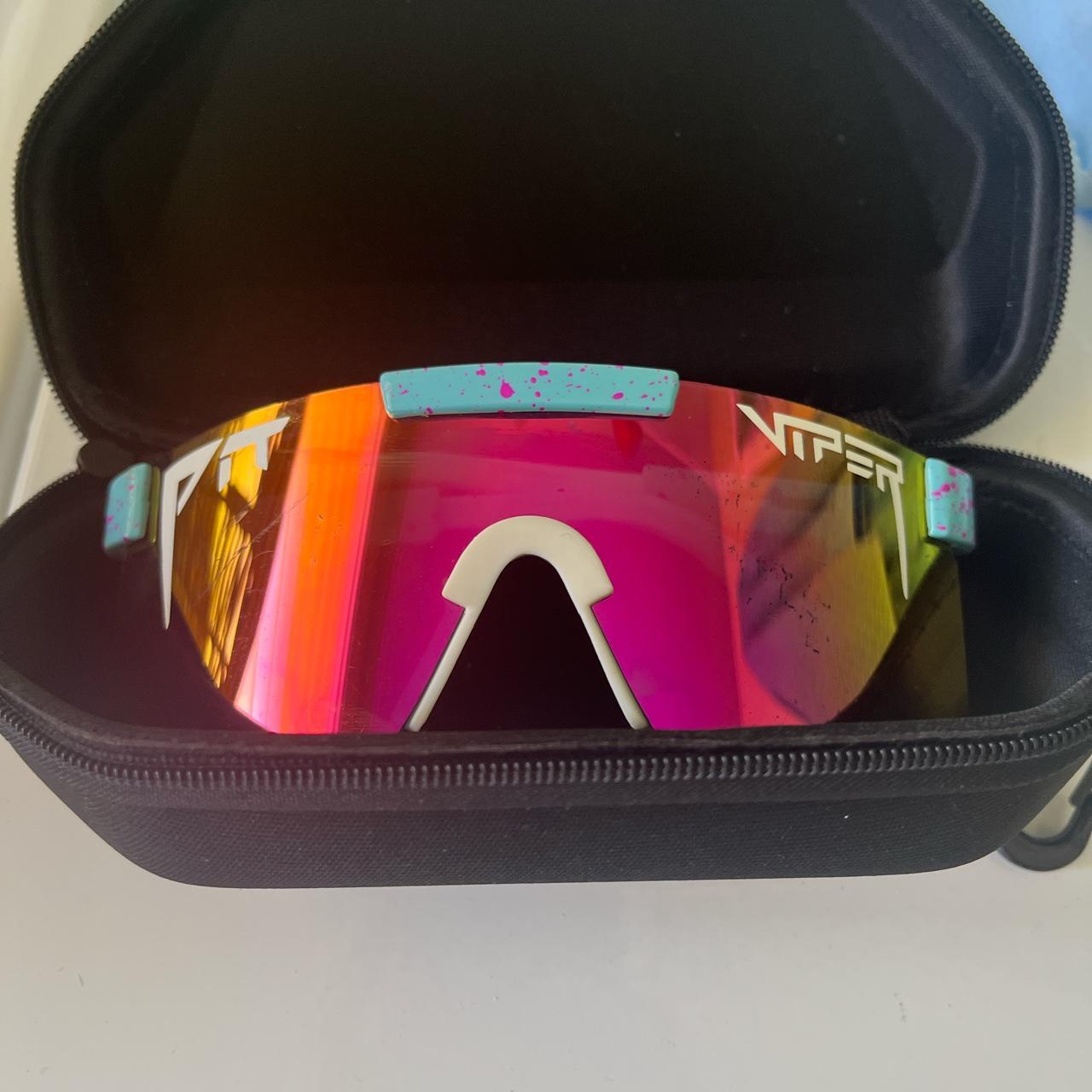 men pit viper aerobic sunglasses small scratches on... - Depop