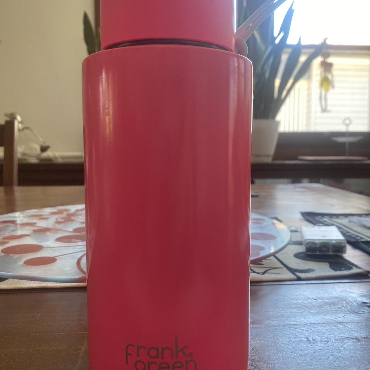 Frank green Neon hot pink Water bottle Includes... - Depop