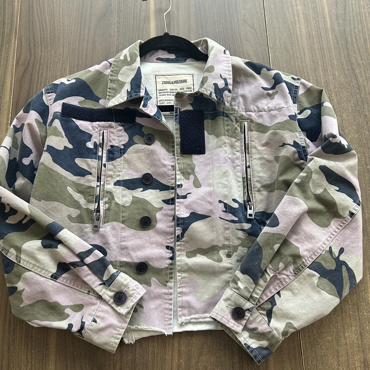 Short clearance camouflage jacket