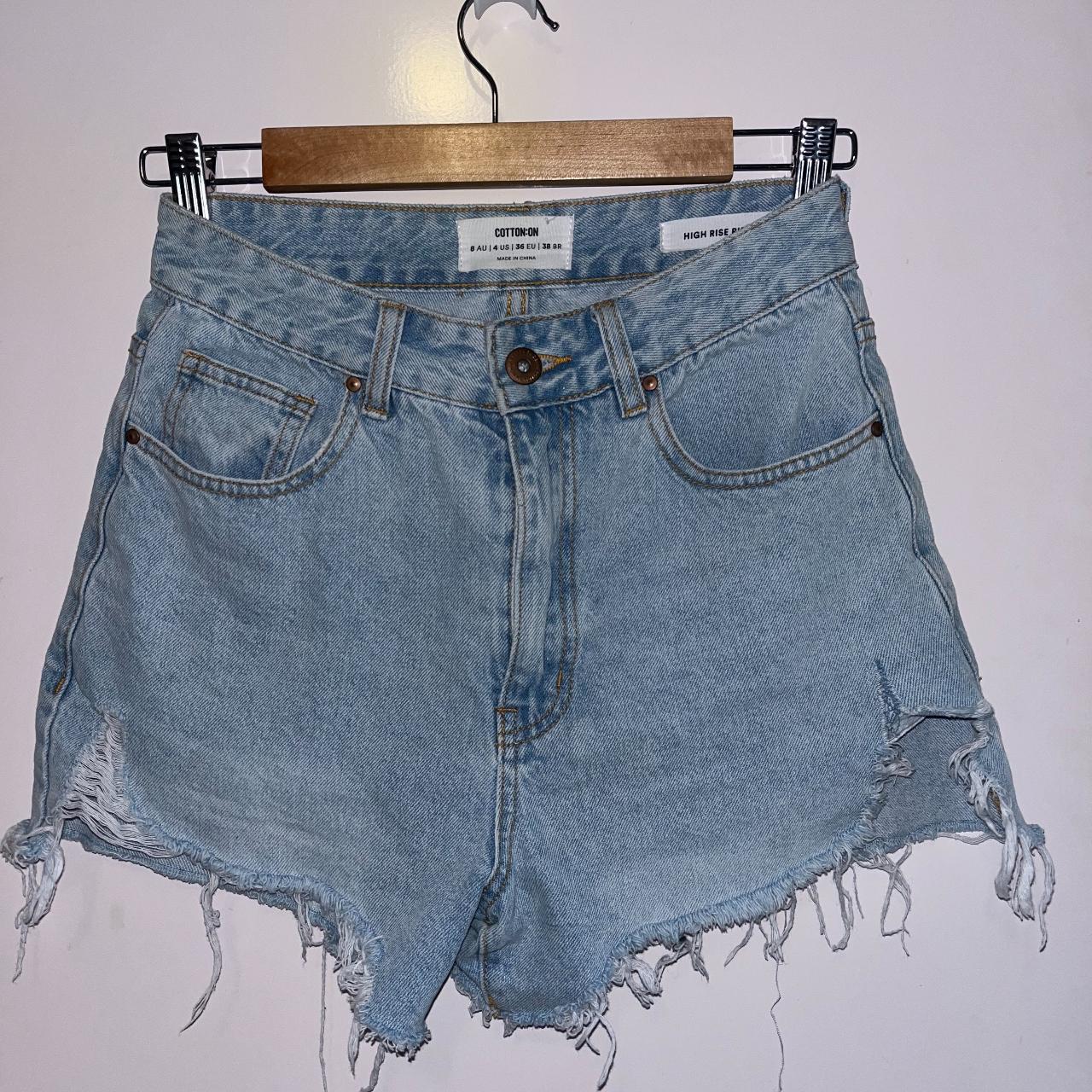 high rise jean shorts * size 8 * too short on me... - Depop