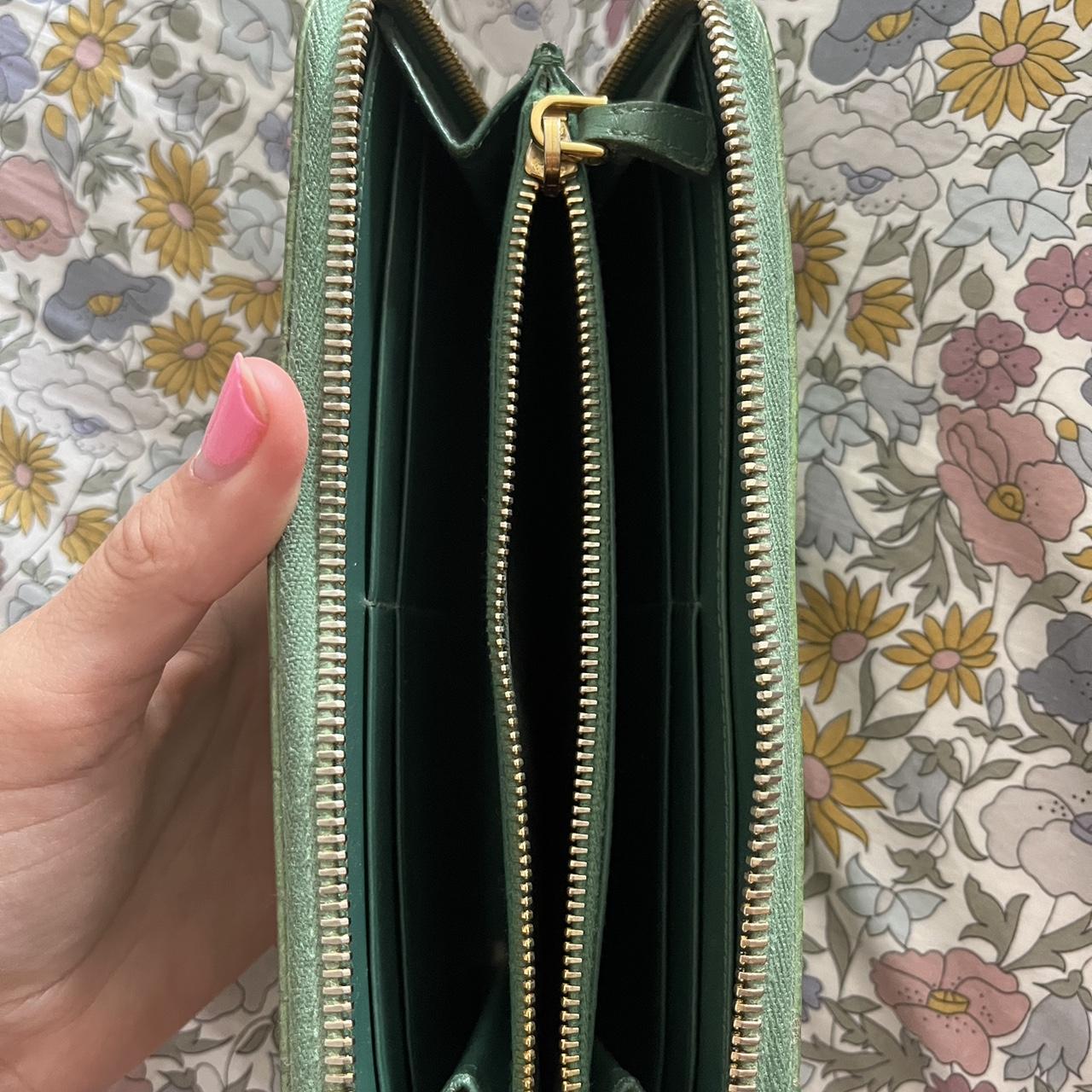 小物 Archive miu miu leather wallet green Leather wallet Miu Miu Green in Leather - 50946817