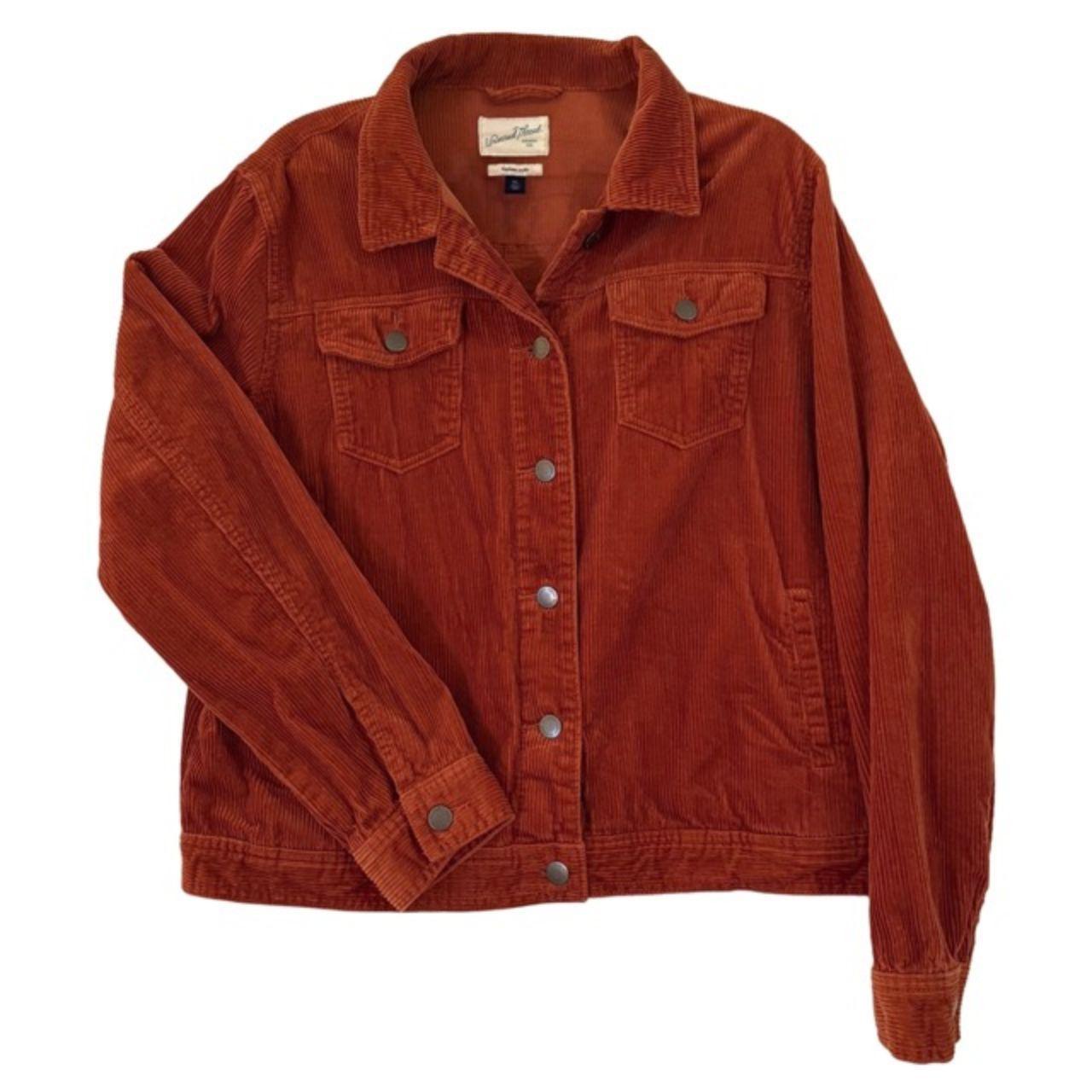 Universal Thread Women's Casual Jacket - Orange/R… - image 1
