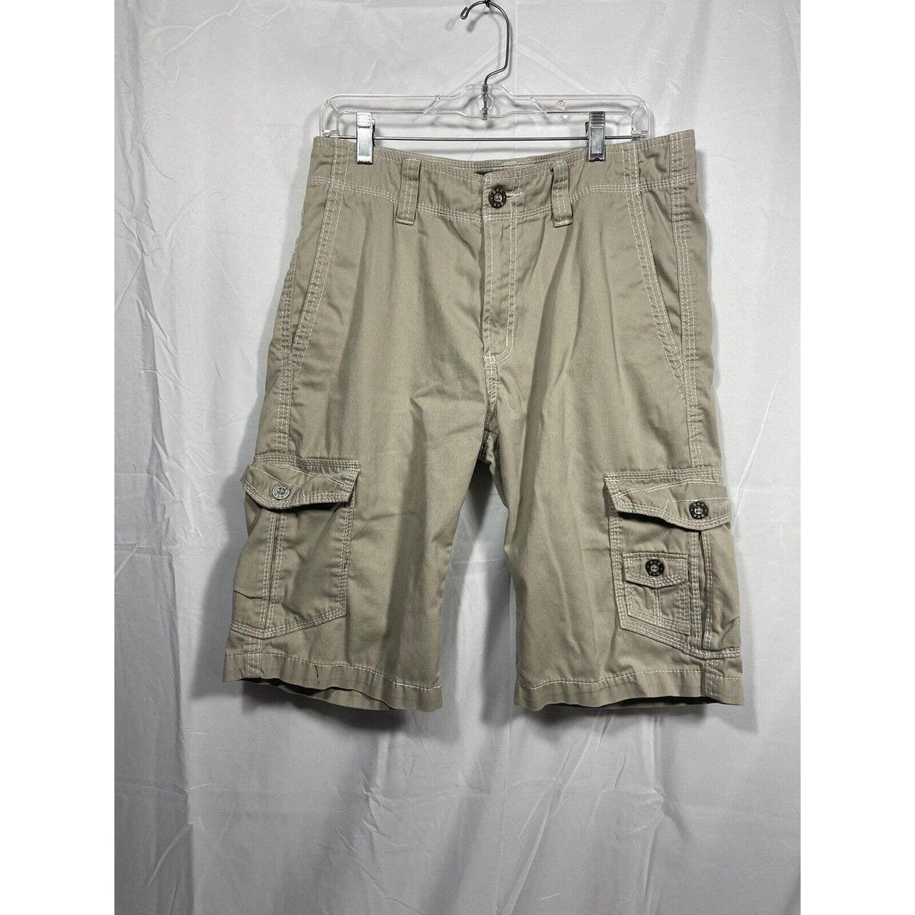 Buckle hot sale khaki shorts