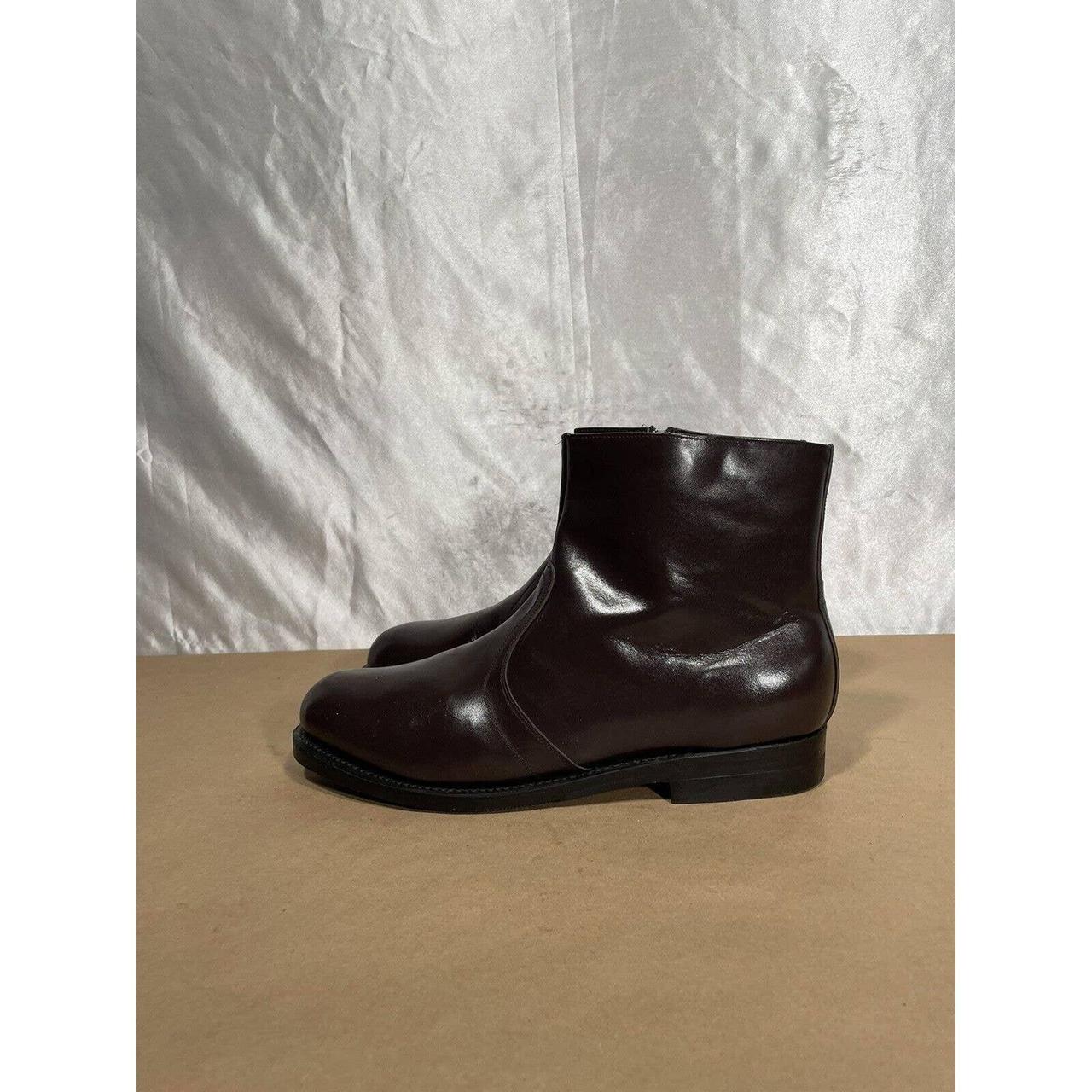 Haband Brown Leather Frisco Style Dress Boots Men’s... - Depop
