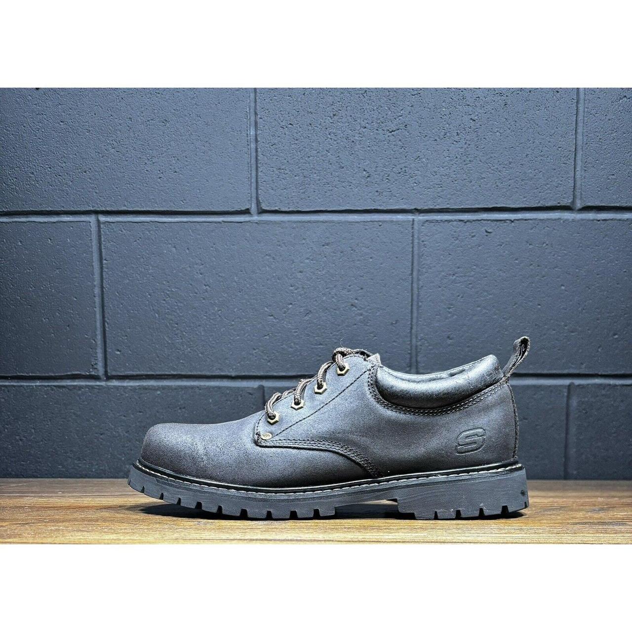 Skechers Mens Alley Cat Leather Brown Y2K Casual. Depop