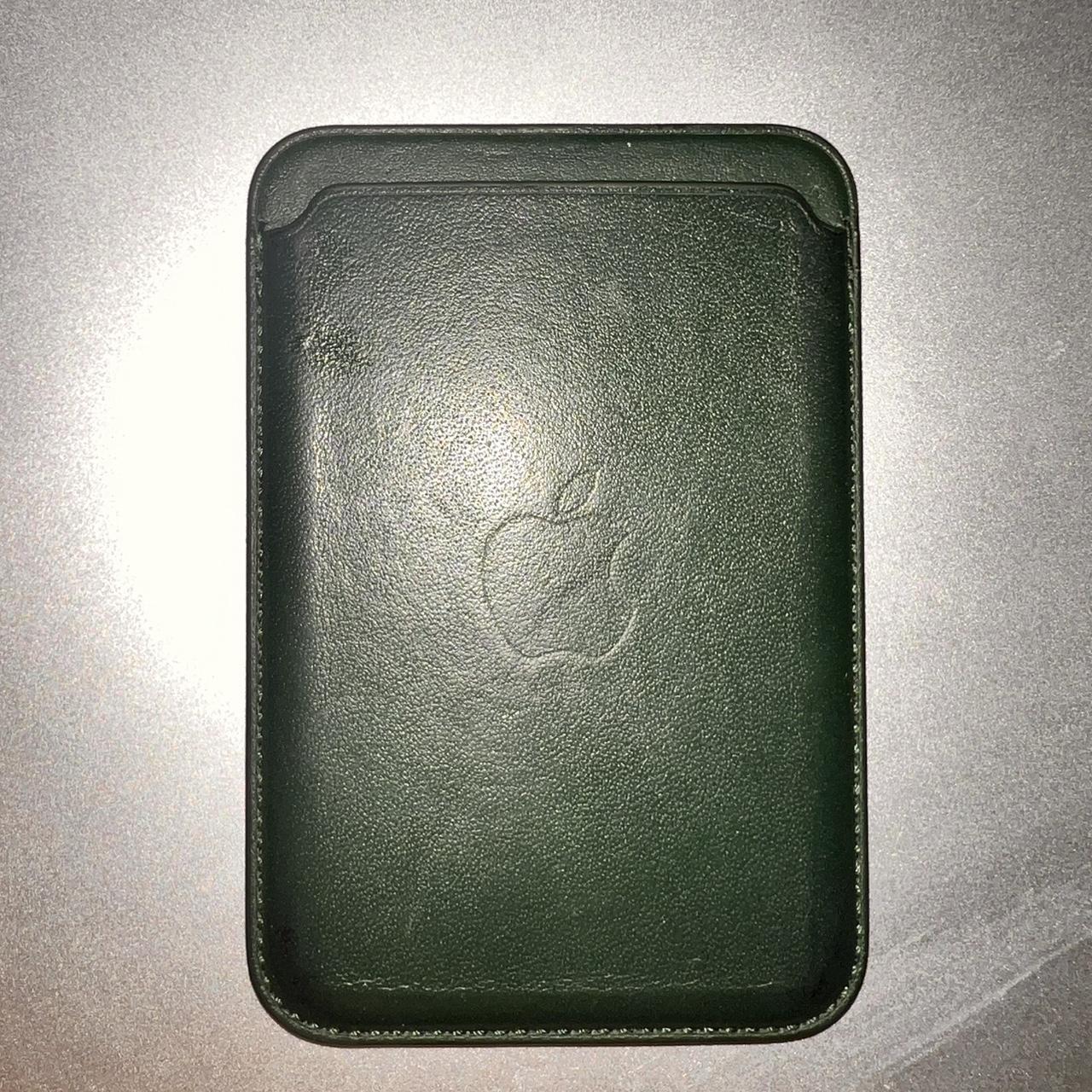 Leather MagSafe Wallet-Dark Green