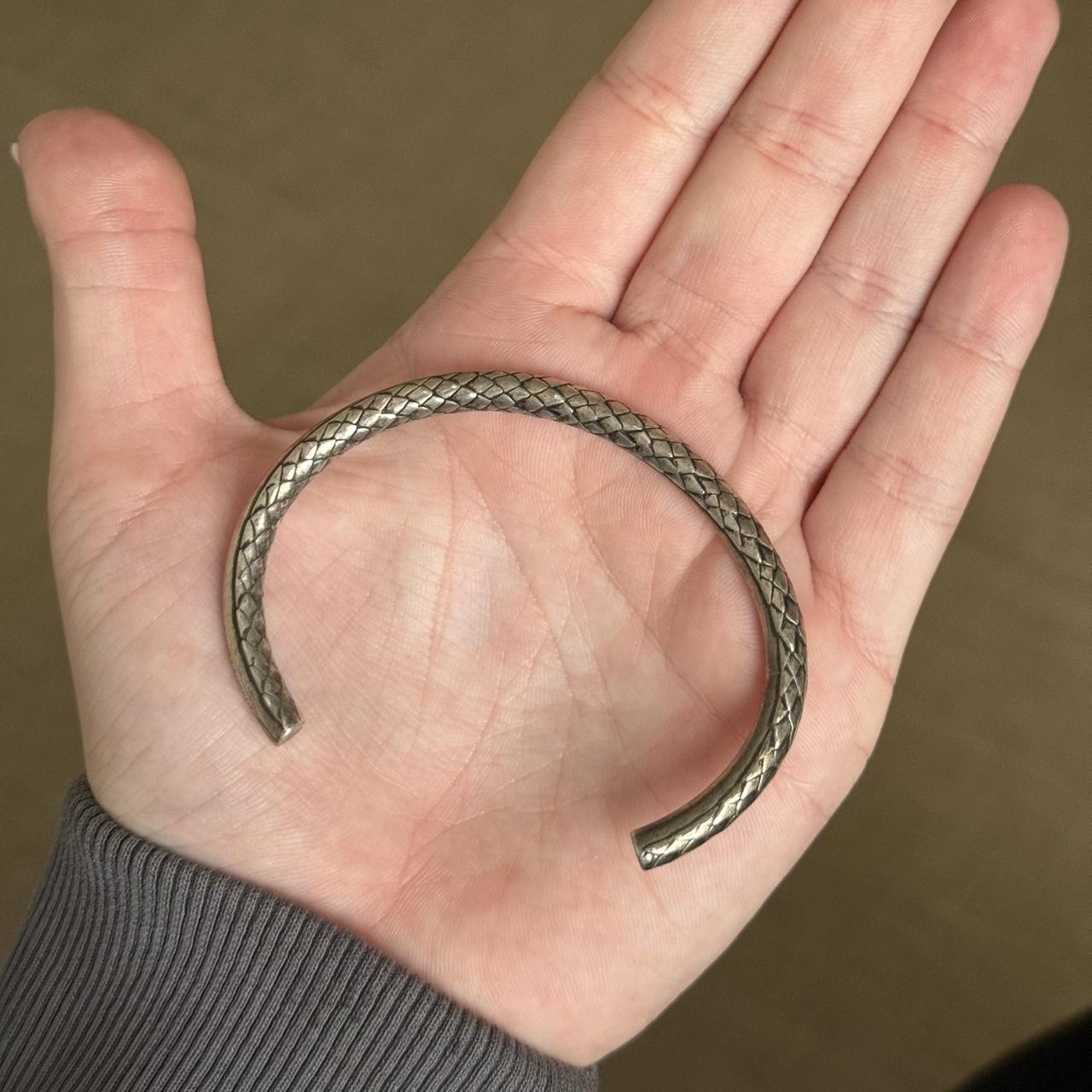 アクセサリー Saint Laurent Silver Snake bracelet Saint Laurent Silver Ball Snake Chain Bracelet Saint Laurent