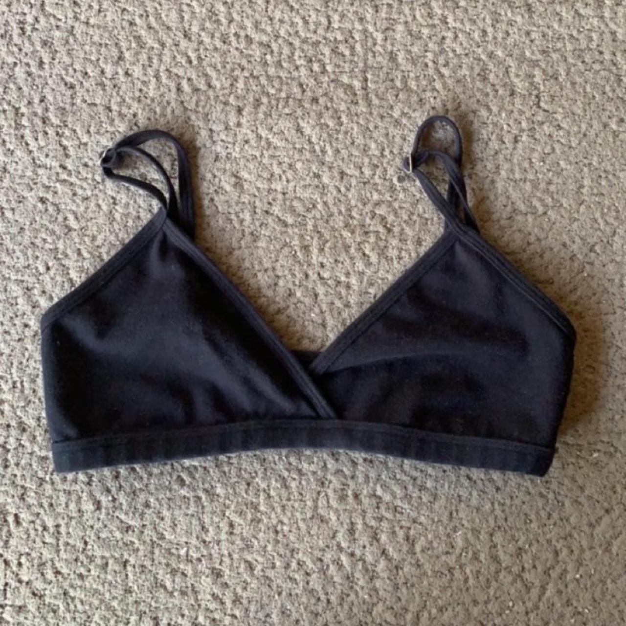 Brandy Melville black polina bra top Perfect... - Depop