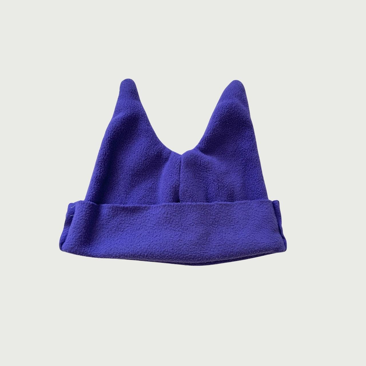 Horned Fleece Hat Maleficent kind of silhouette.... Depop
