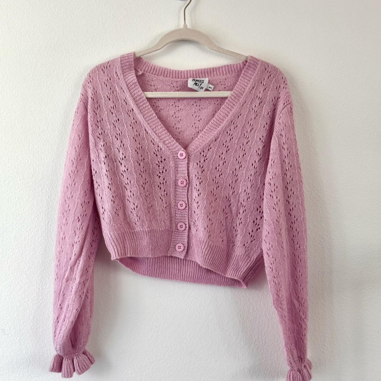 Princess Polly pink cardigan size Medium. Never worn... Depop