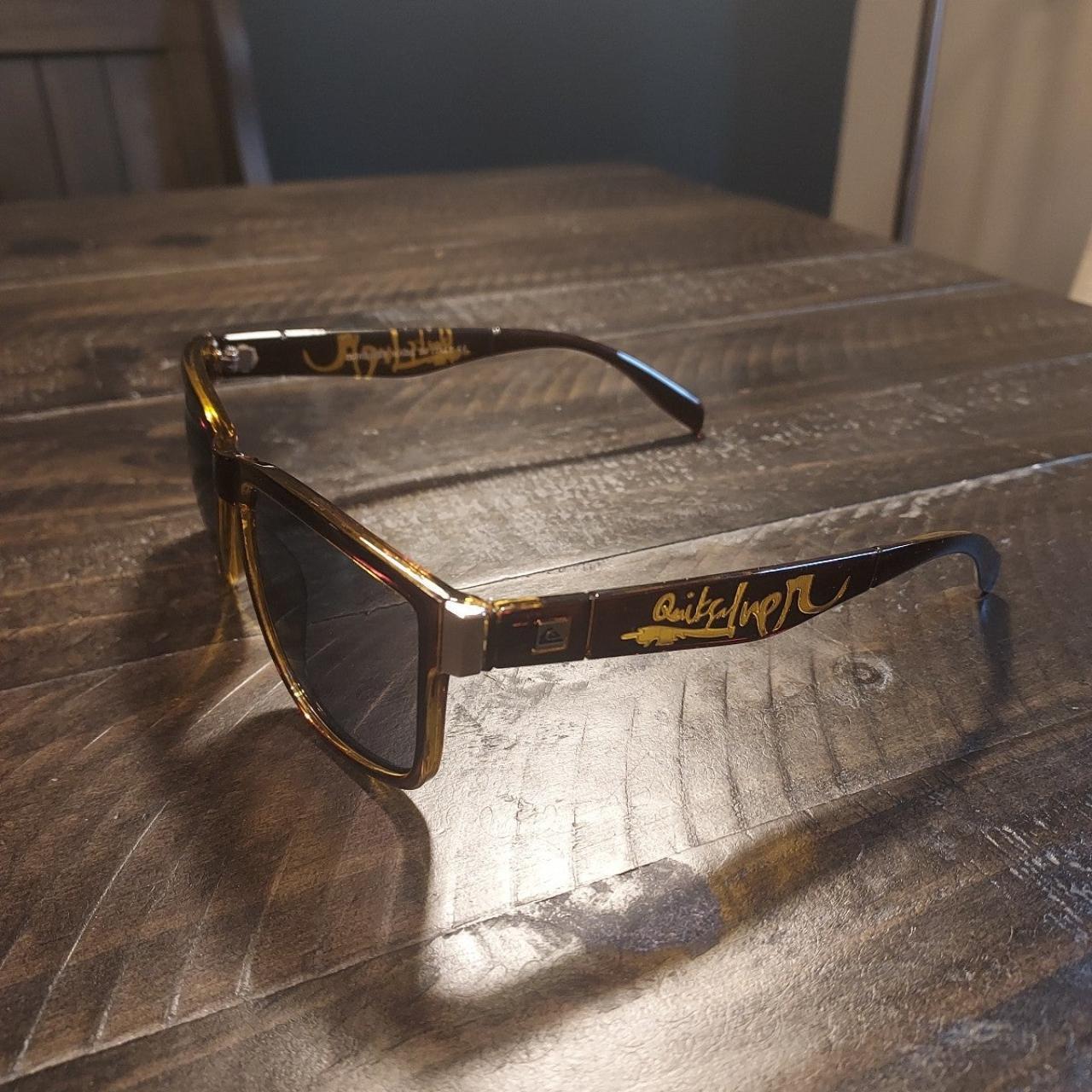 Quiksilver Men's Brown and Gold Sunglasses (3)