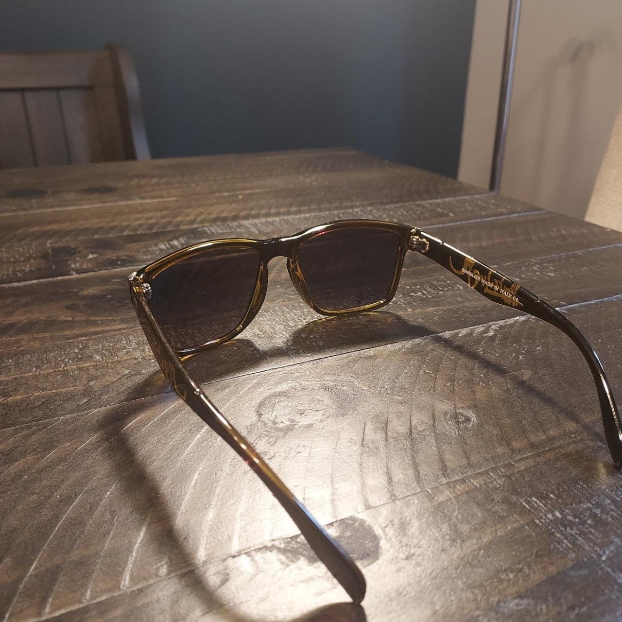 Quiksilver Men's Brown and Gold Sunglasses (4)