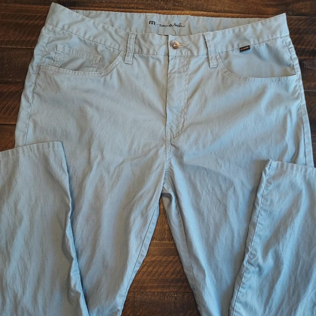 Travismathew Men S Blue And Grey Trousers Depop