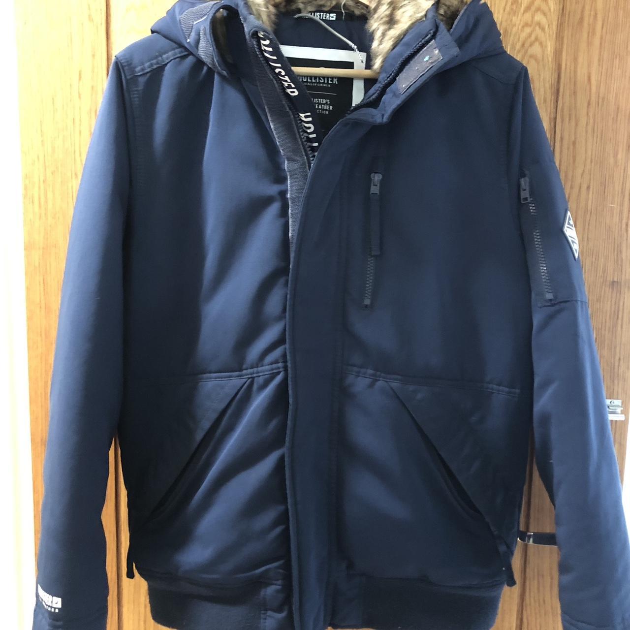 Hollister all-weather hooded jacket Zippered down - Depop