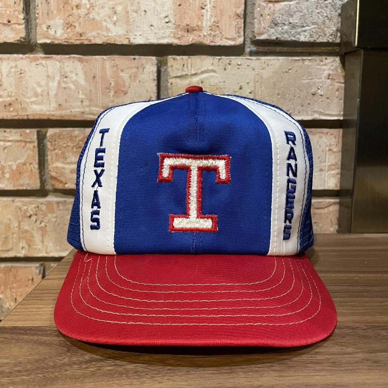 Vintage 80's Texas Rangers trucker hat Sports - Depop