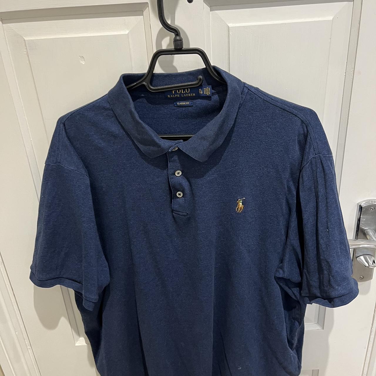 Ralph Lauren navy polo XL - Depop