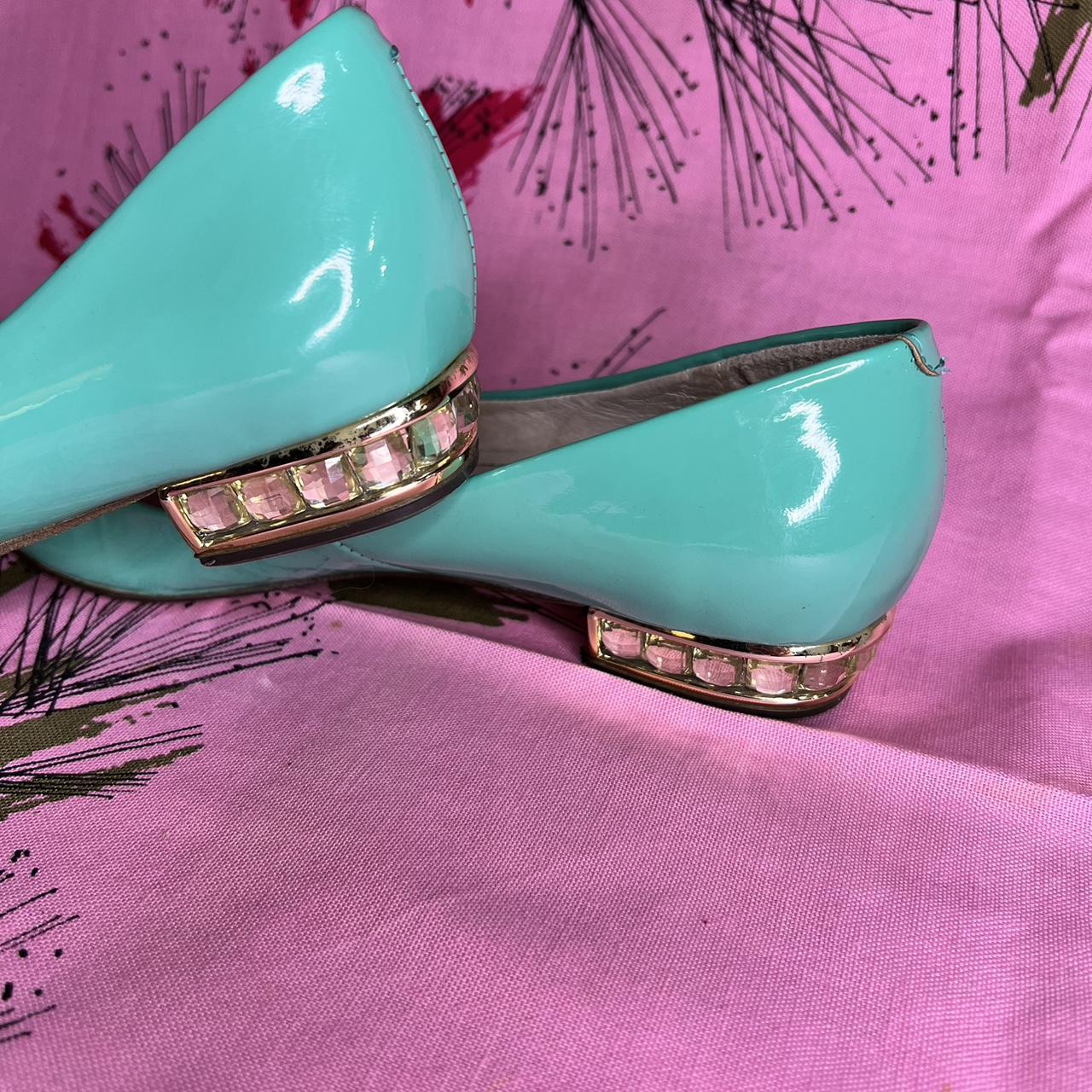 All Black Women's Blue and Green Loafers (3)