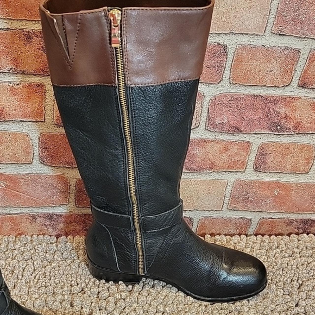 Lands End Tall knee high boots Black brown. Depop