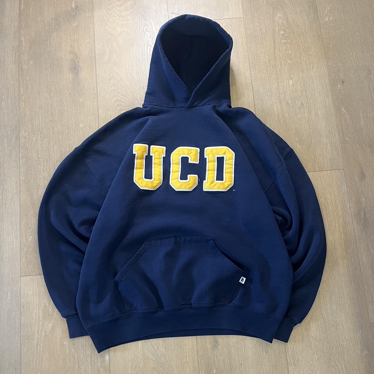 Vintage Russell UCD Hoodie Size XXL Russell... - Depop