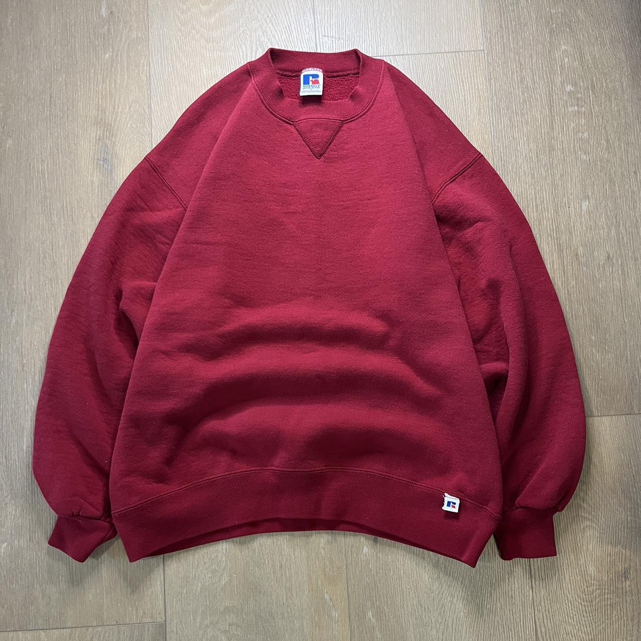 Vintage Russell Athletic Sweatshirt Fishing Size - Depop