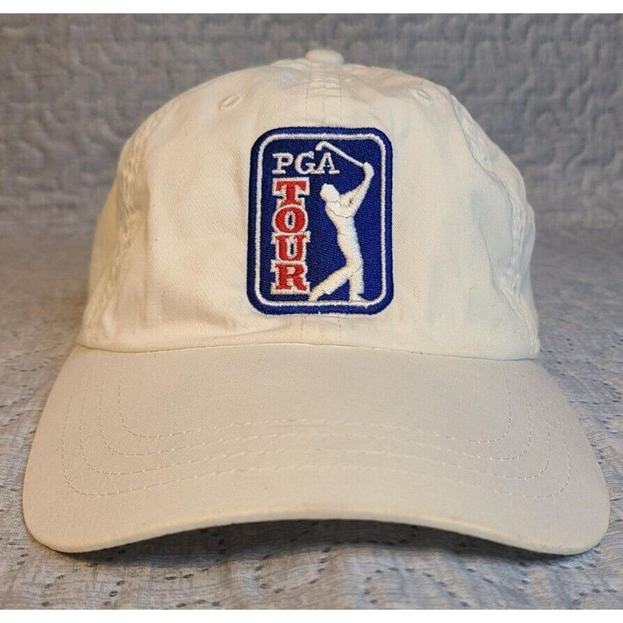 PGA Tour Hat by Imperial White Adjustable Strapback... Depop