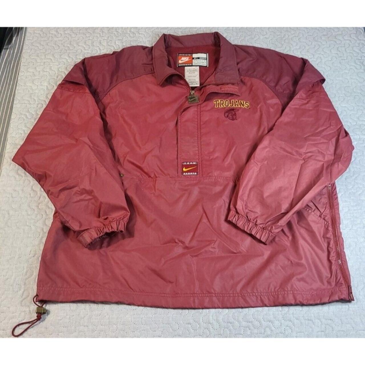 RARE Nike USC Trojans Vintage Pullover Jacket 1/4... - Depop