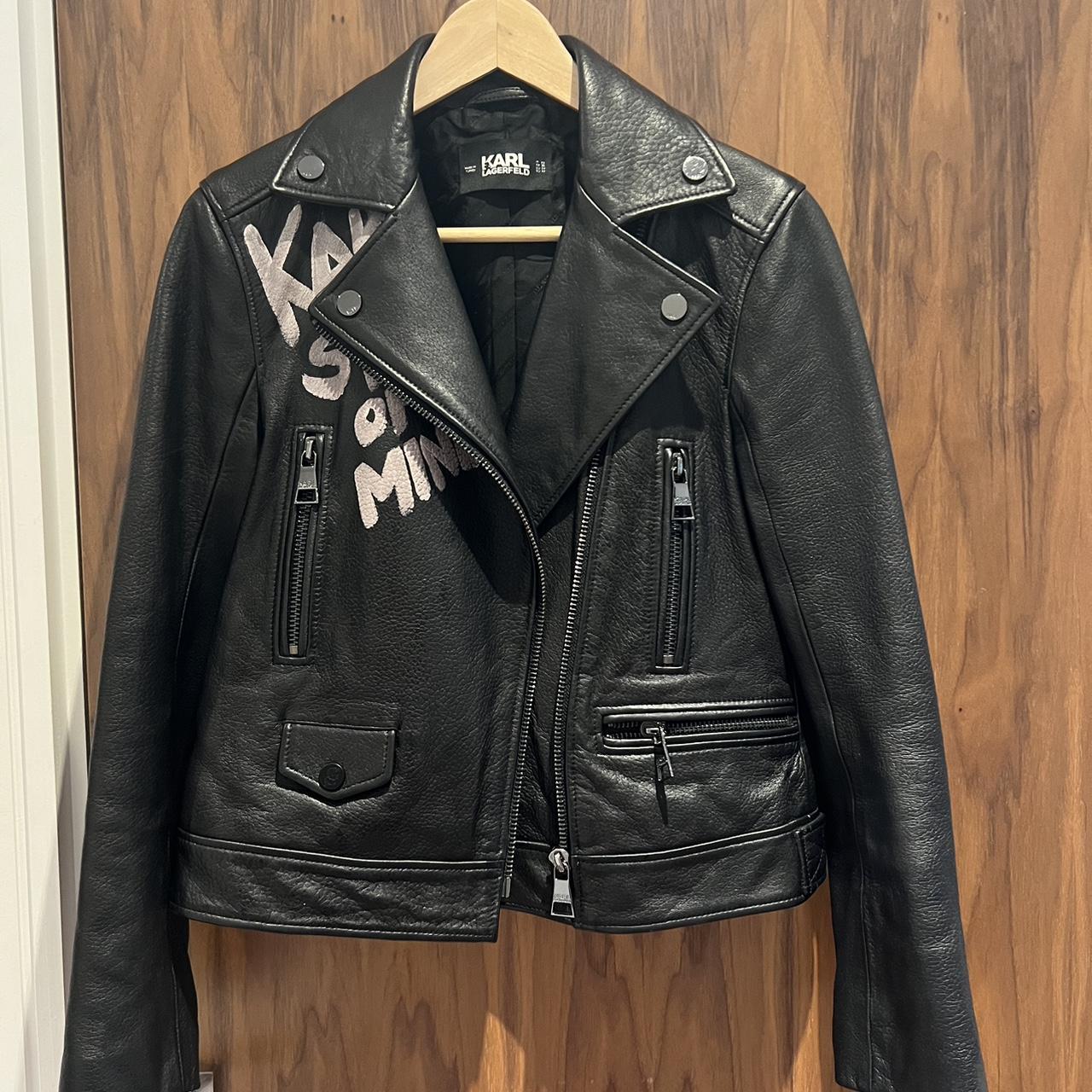 Karl Lagerfeld Women's Black Jacket | Depop