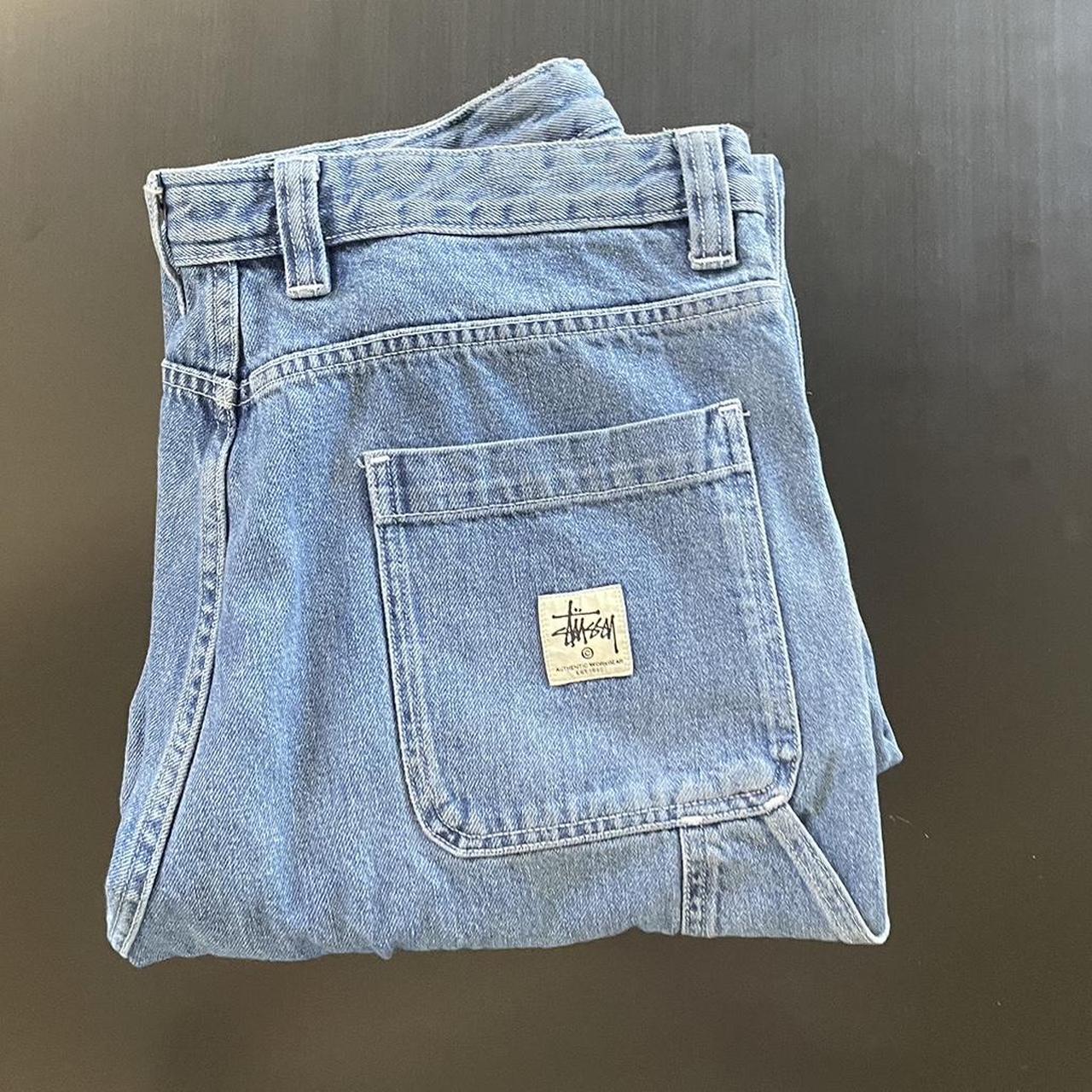 Stüssy Men's Blue Jeans | Depop