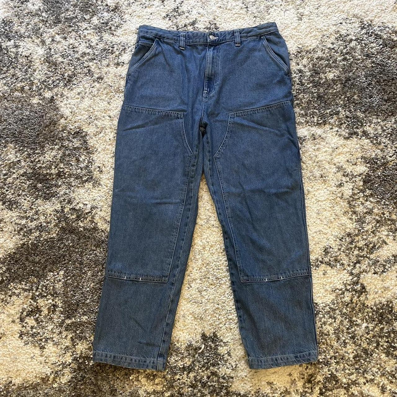 Stüssy Men's Blue Jeans | Depop