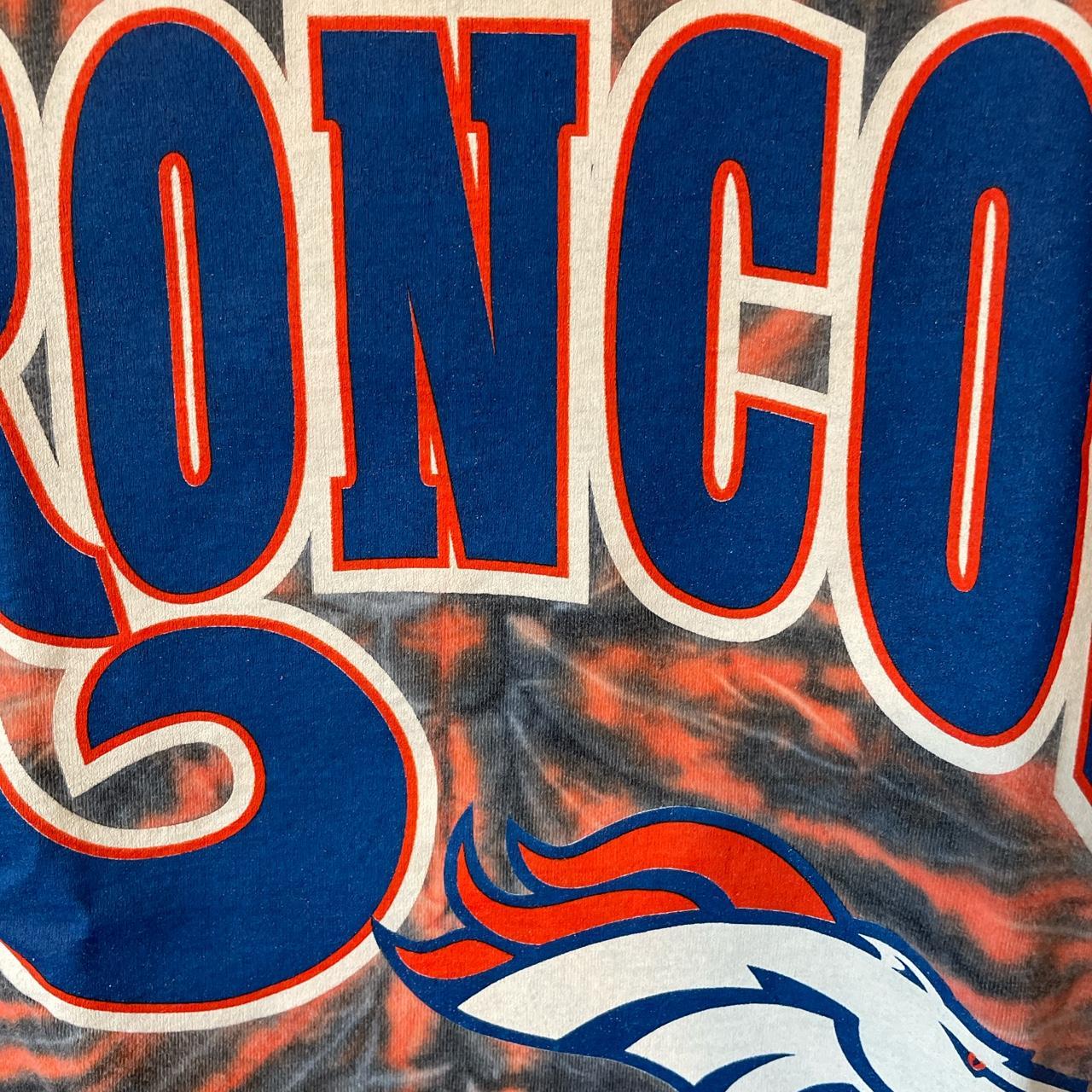 vintage denver broncos tie dye shirt! size large, - Depop